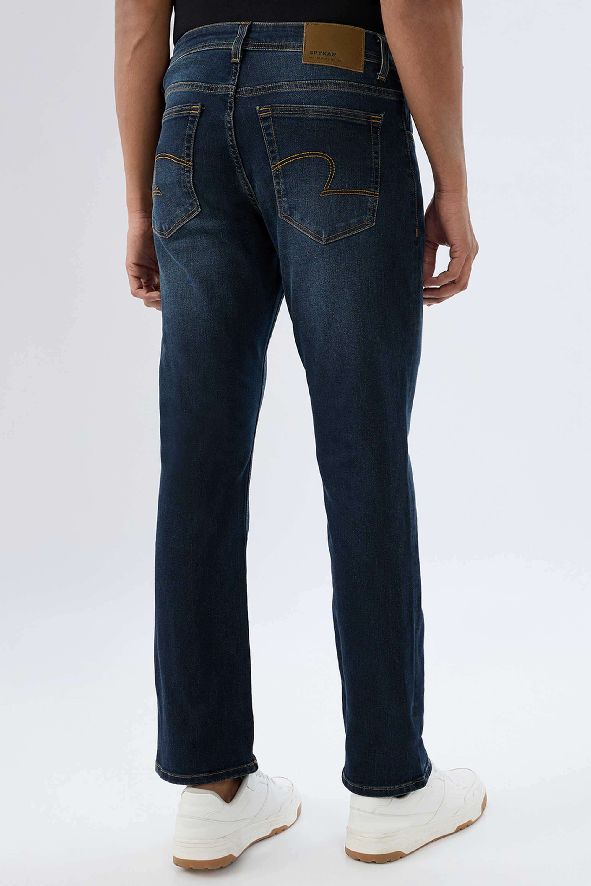 Light-Wash-Cotton-Relaxed-Fit-Men-Jeans