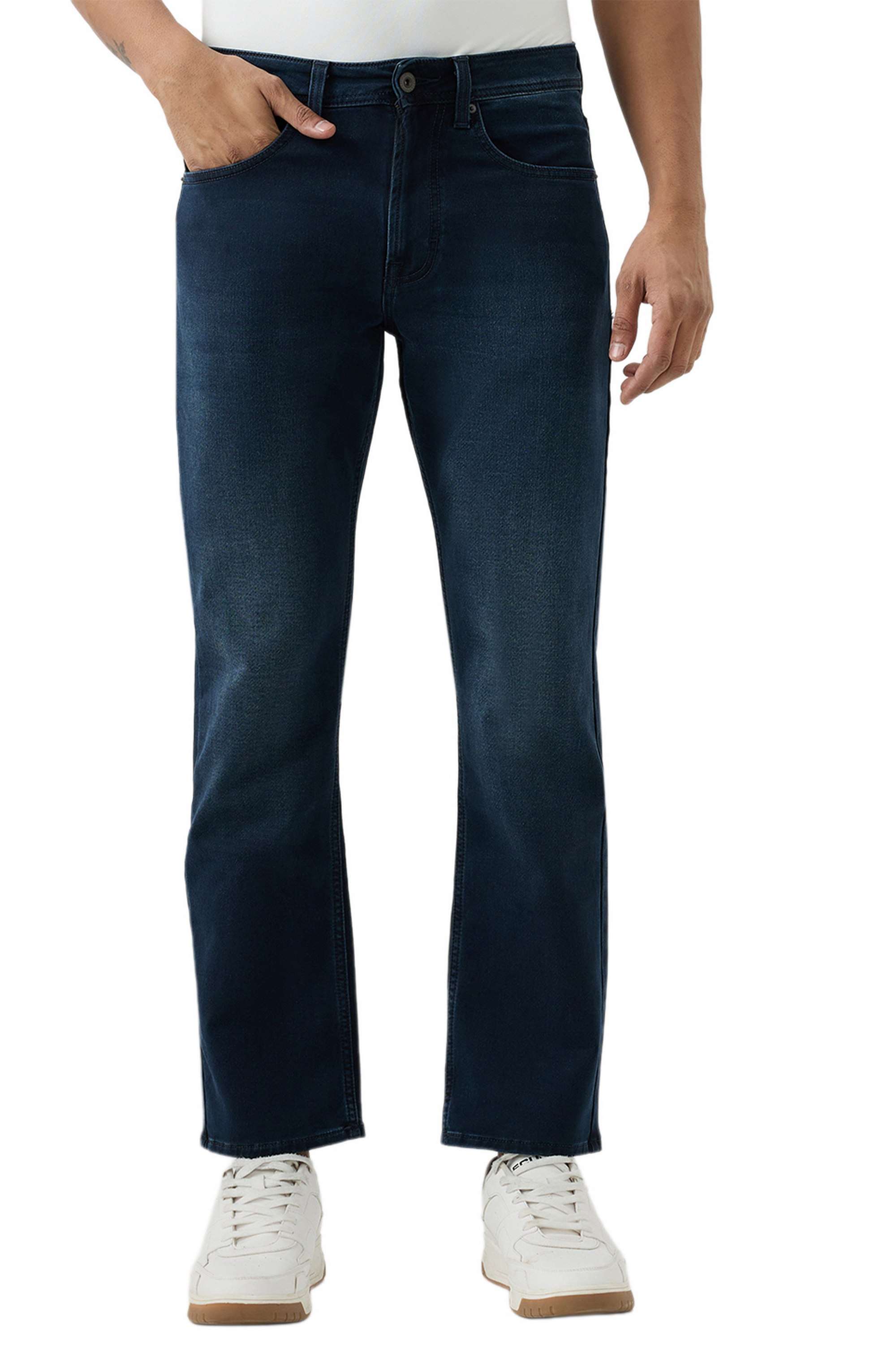 Solid-Cotton-Stretch-Regular-Fit-Men-s-Jeans