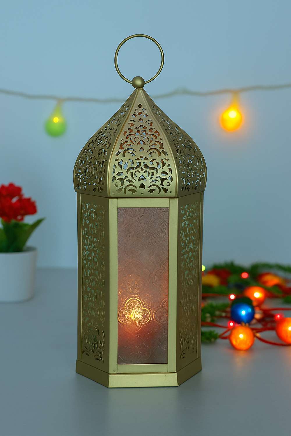 Grace-Metal-Embossed-Glass-Lantern-33-cm
