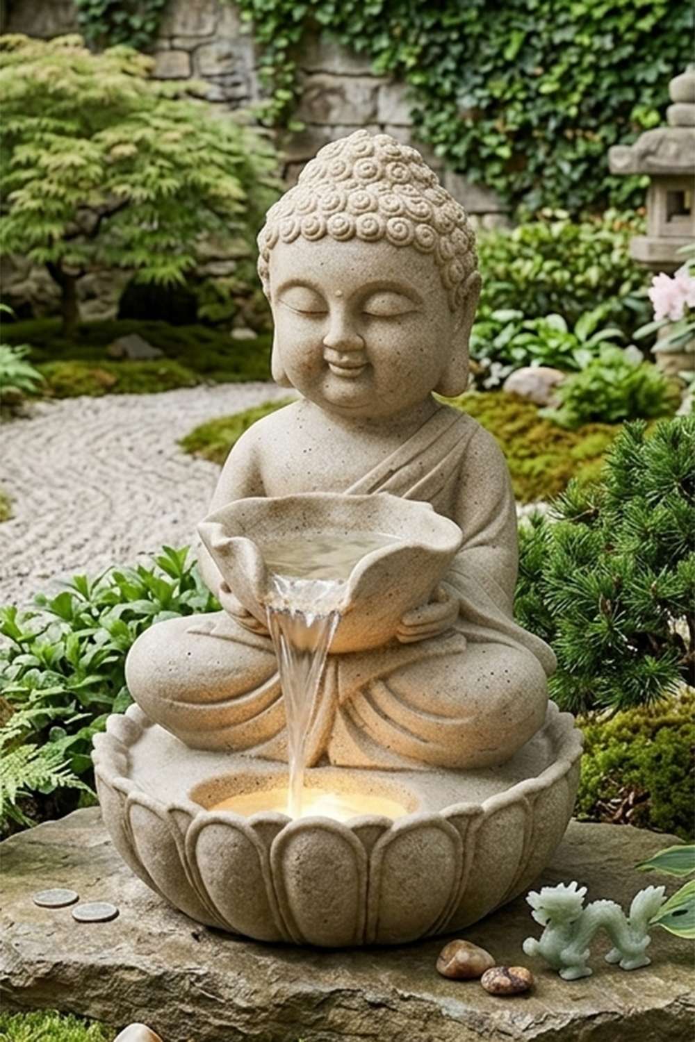 Monk-Outdoor-Fountain-Sand-55-cm
