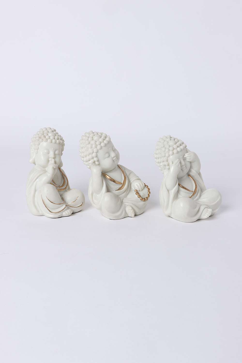 Grace-Polyresin-Happy-Monk-Set-of-3-Idols