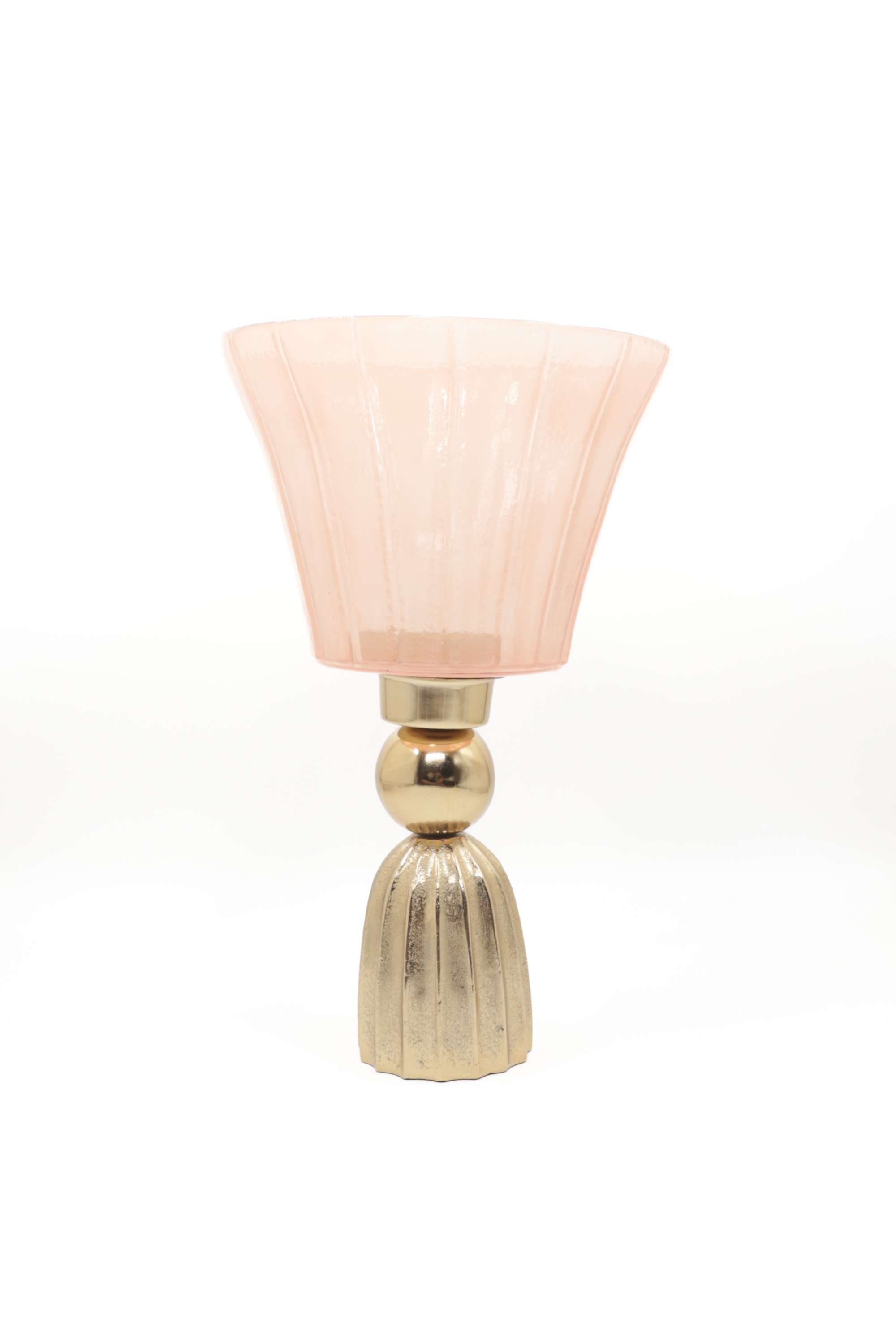 Amora-Glass-Ribbed-Candle-Stand-46-cm