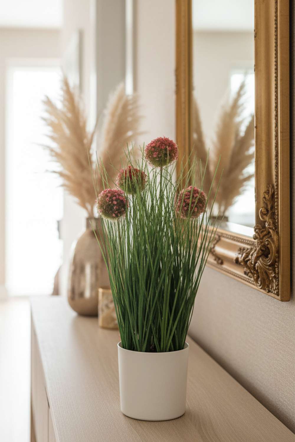 Noir-Dandalion-Potted-Flower-Pnk-40-cm