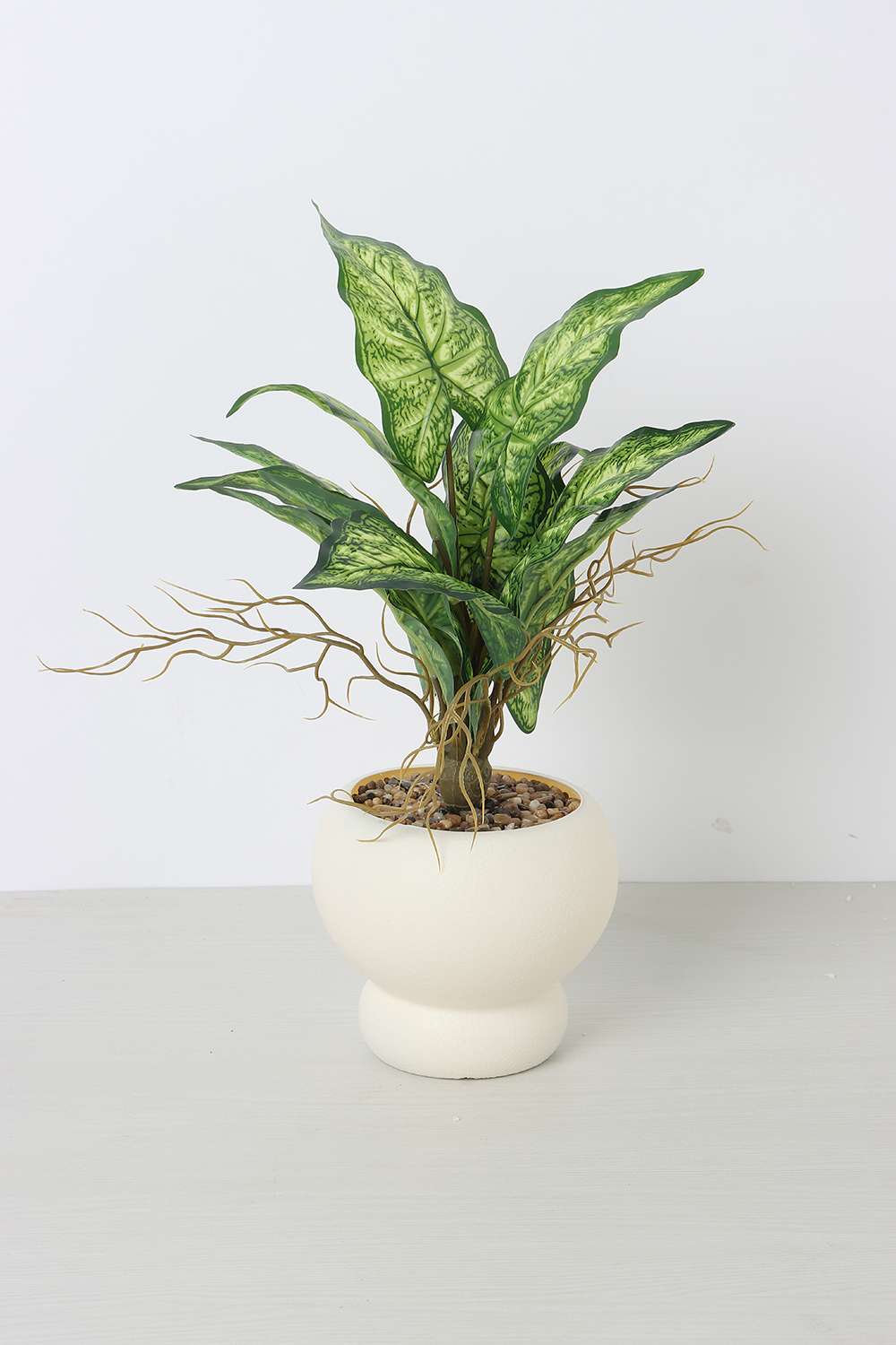 Noir-Shd-Crm-Pt-Potted-Plant-A-37-cm