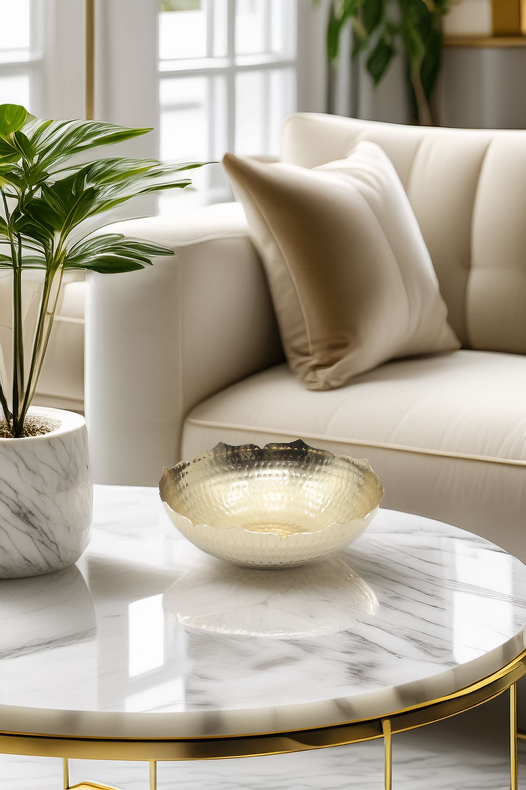 Amora-Lotus-Platter-Gld-26-cm