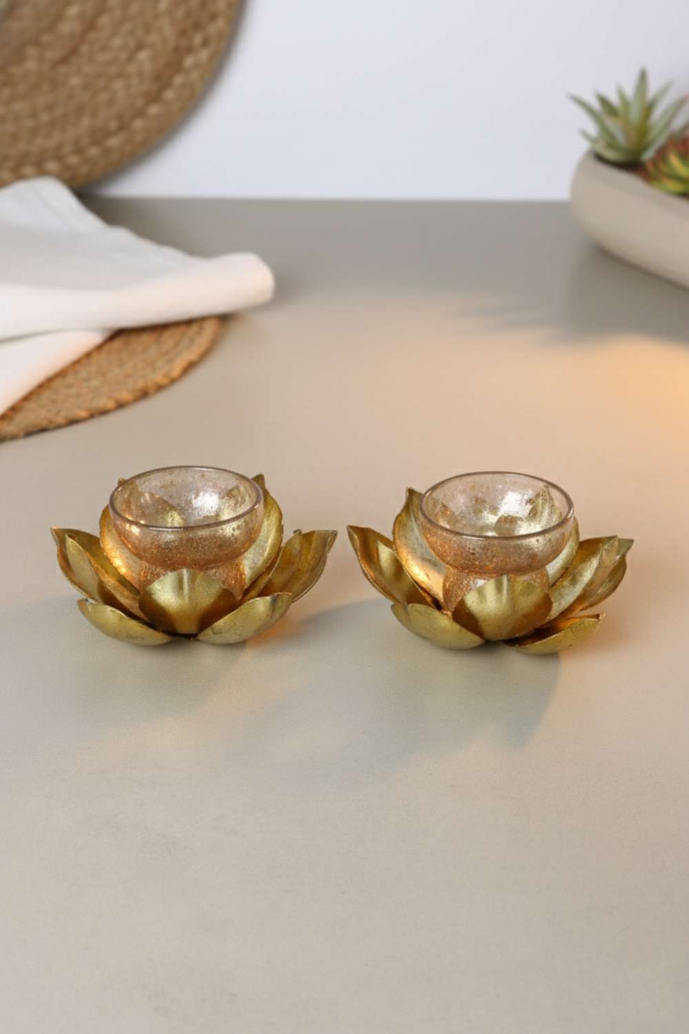 Grace-Lotus-Votive-Candle-Holder-Set-of-2---10-cm