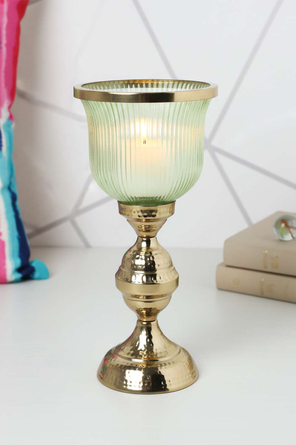 Eleora-Ribbed-Metal-Candle-Stand-42-cm