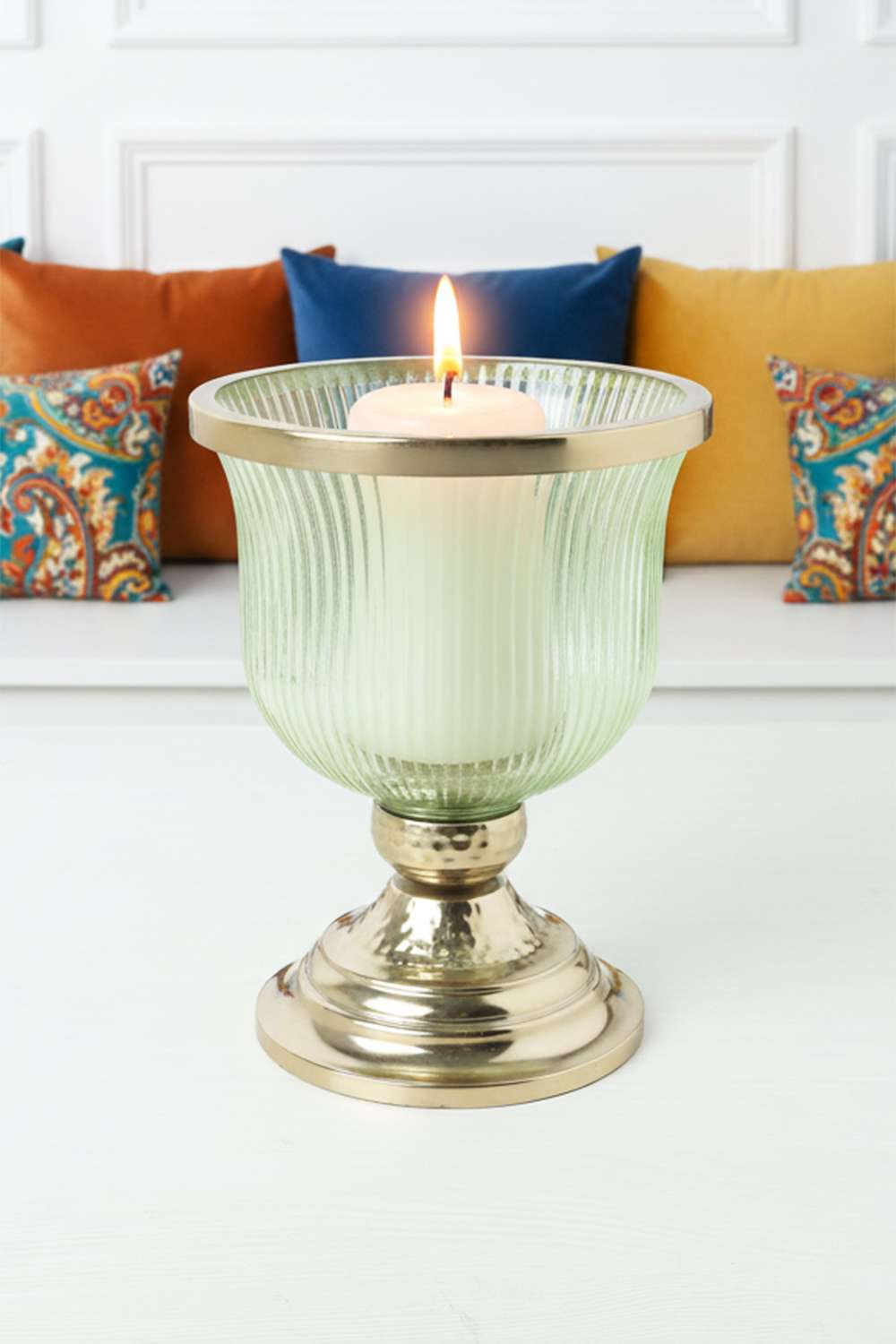 Eleora-Ribbed-Metal-Candle-Stand-37-cm