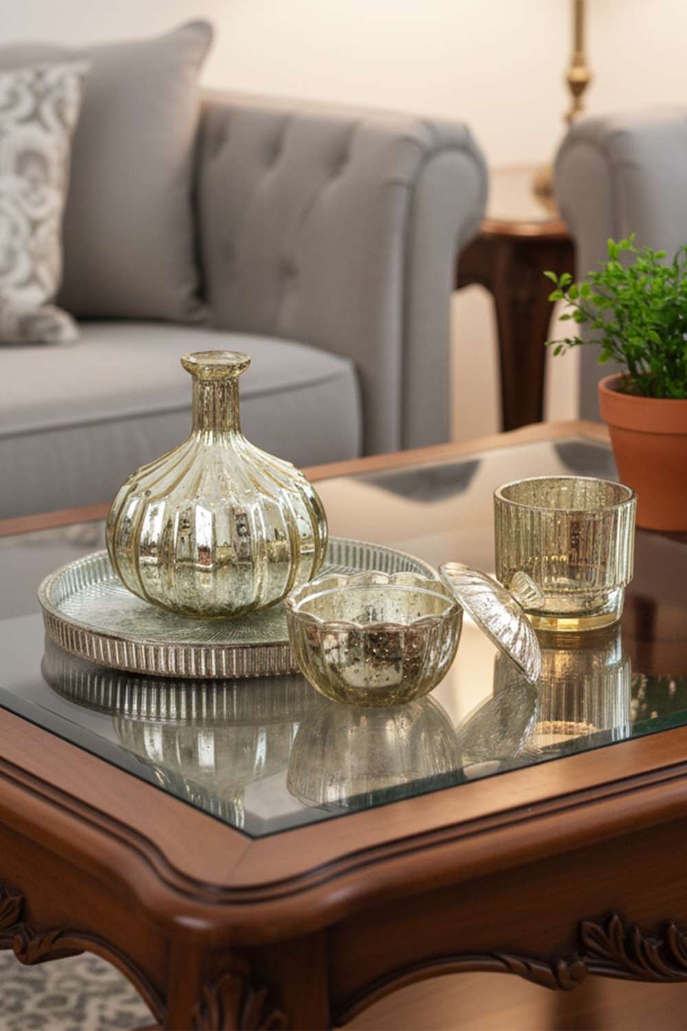 Grace-Glass-Decorative-Table-Accent-Set-of-5---25-x-18-cm