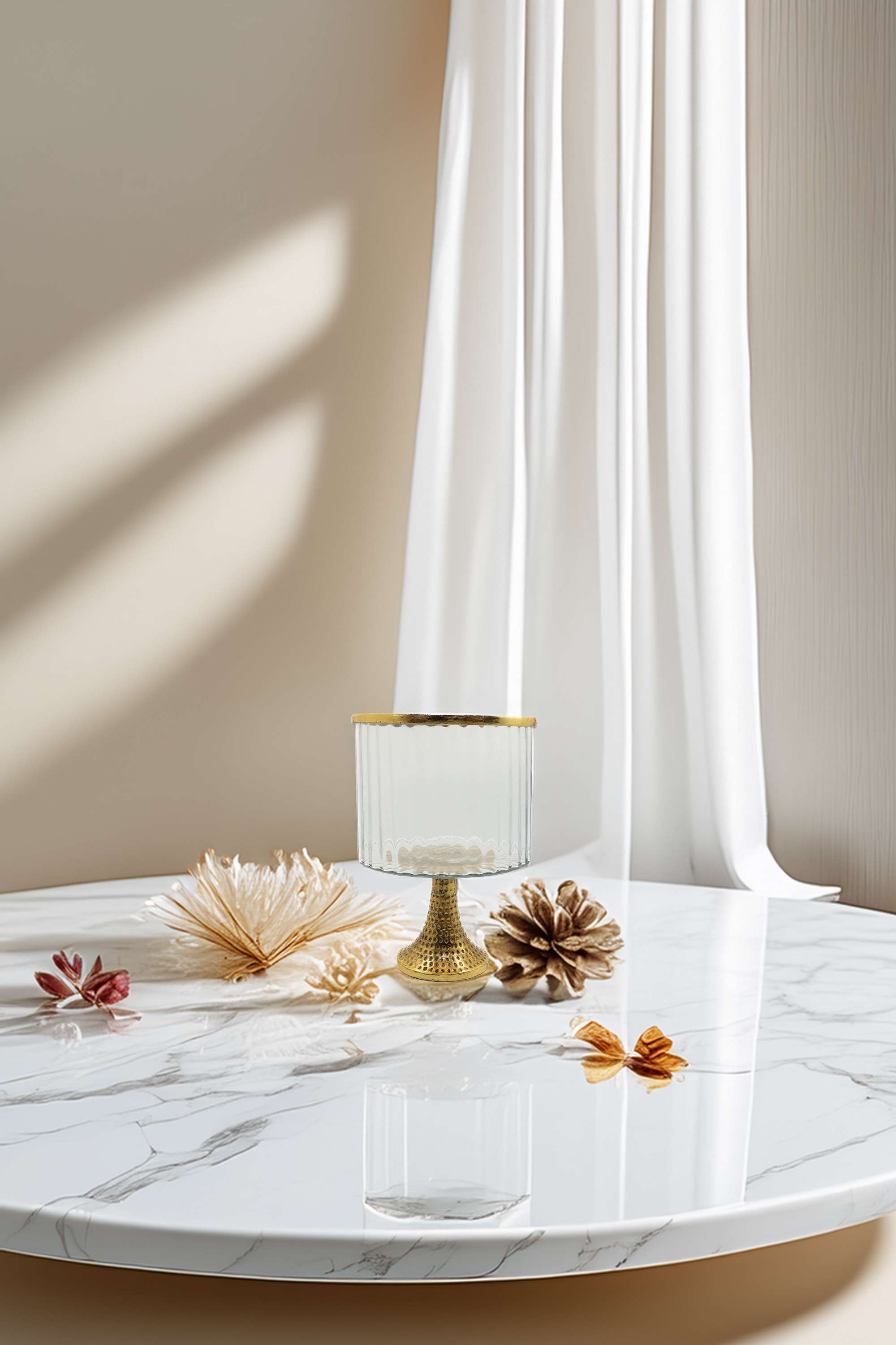 Gi-Etched-Metal-Glass-Hurricane-Stand-29-cm