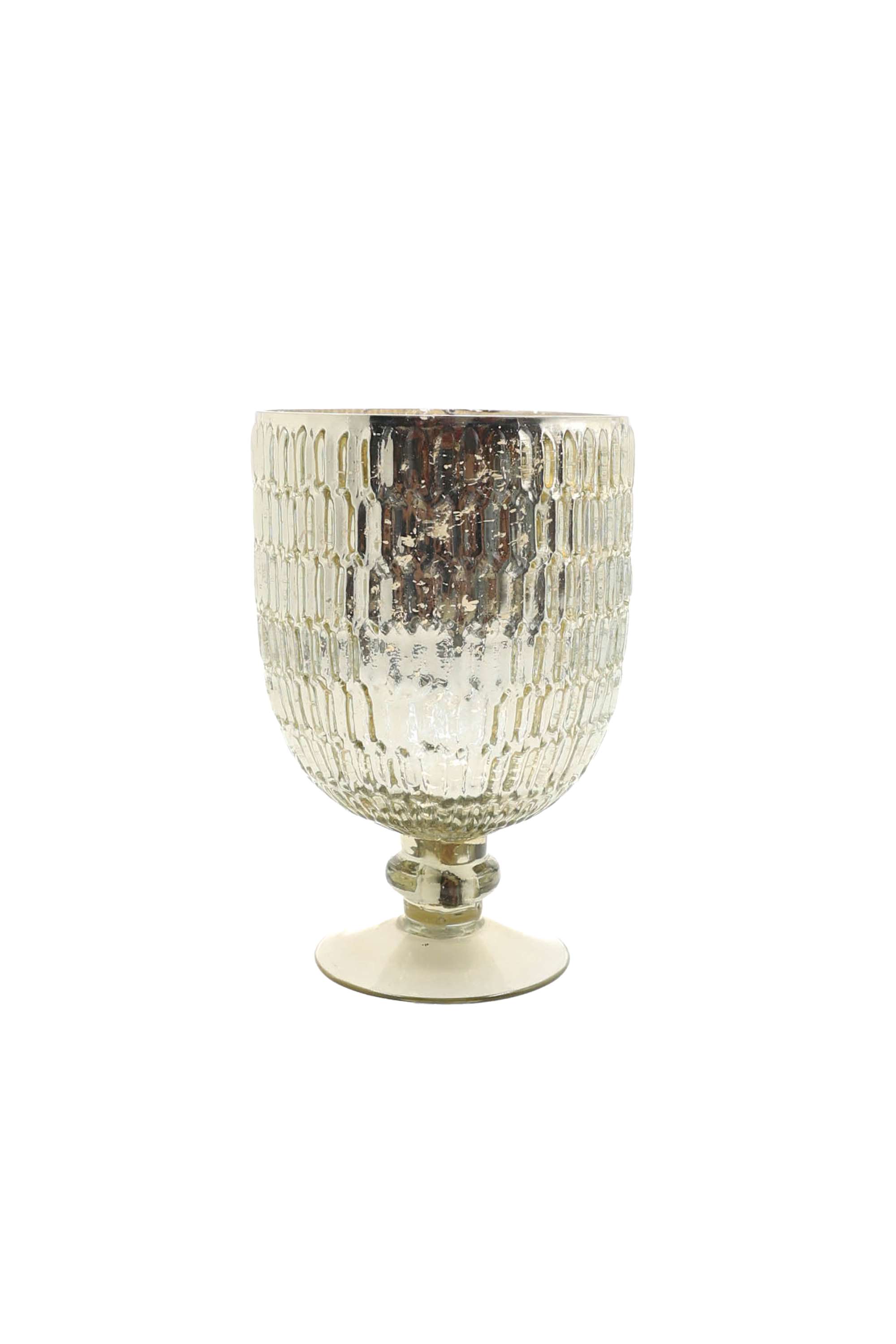 Ml-Textured-Glass-Hurricane-Mrcry-Fnsh-16-cm