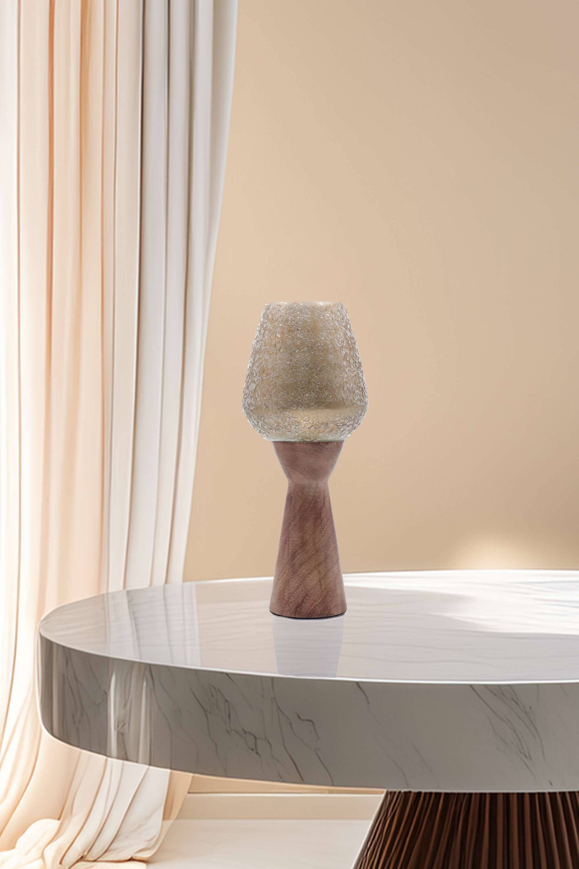 Uo-Wooden-Base-Mosaic-Candle-Stand-35-cm