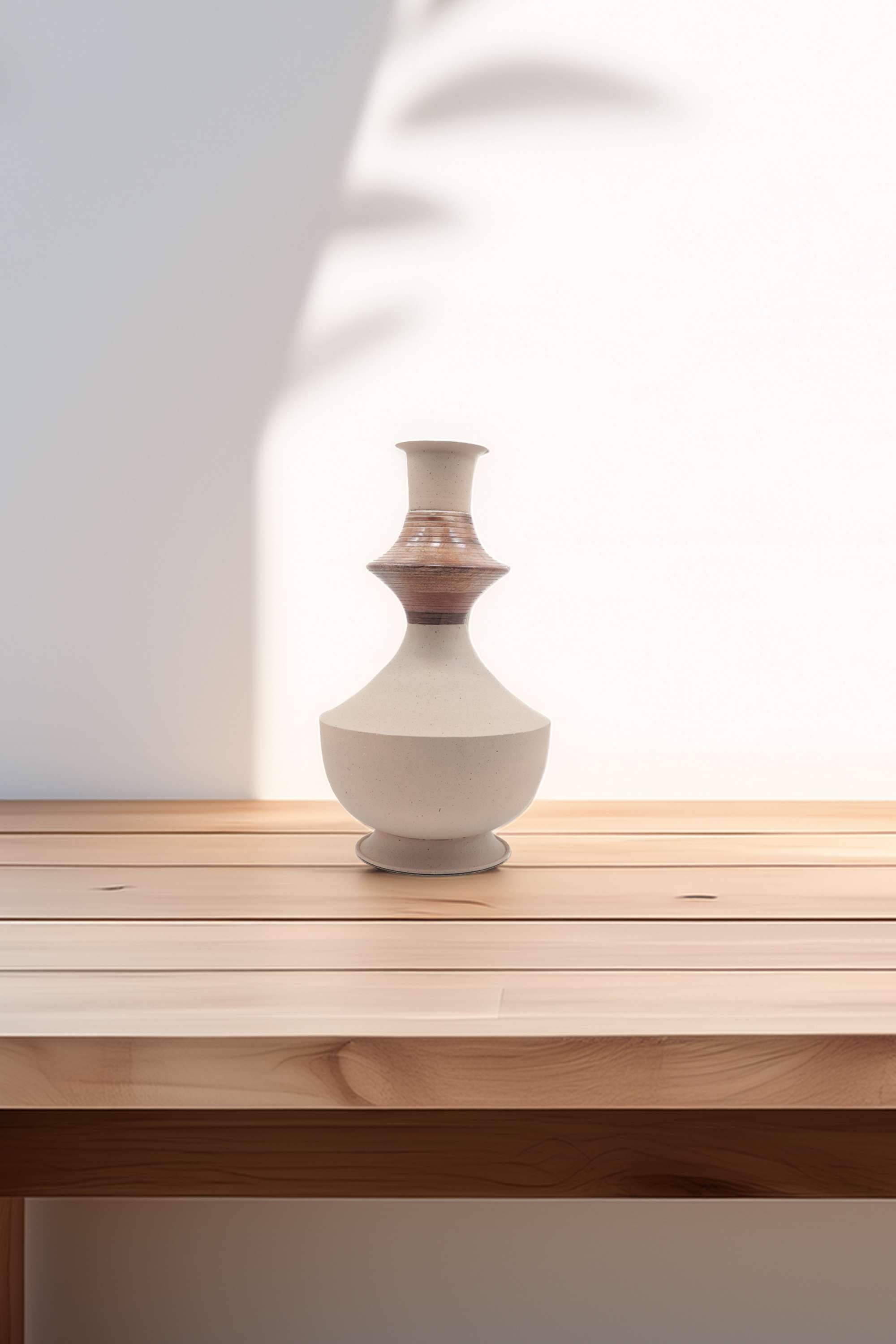 Uo-Rustic-Finish-Metal-Vase-With-Wood-45-cm