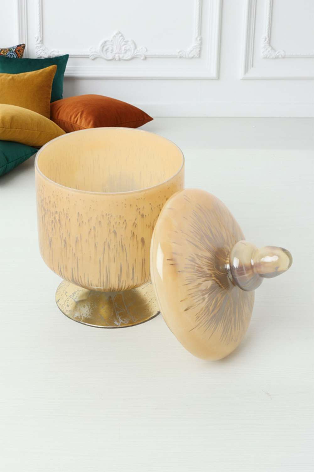 Urban-Oasis-Glass-Textured-Objet-Urn-26-cm