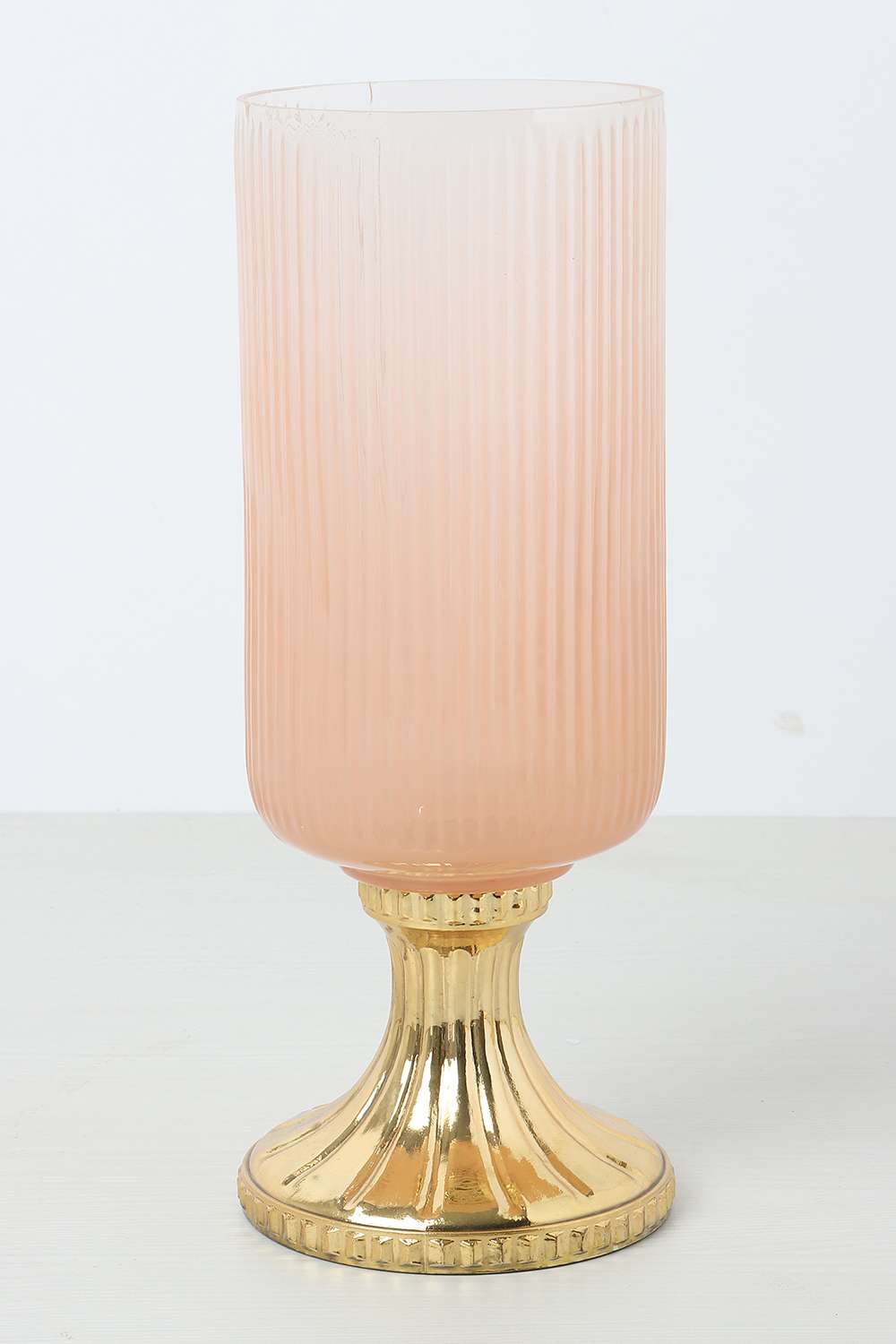 Amora-Glasss-Ribbed-Hurricane-Pnk-27-cm