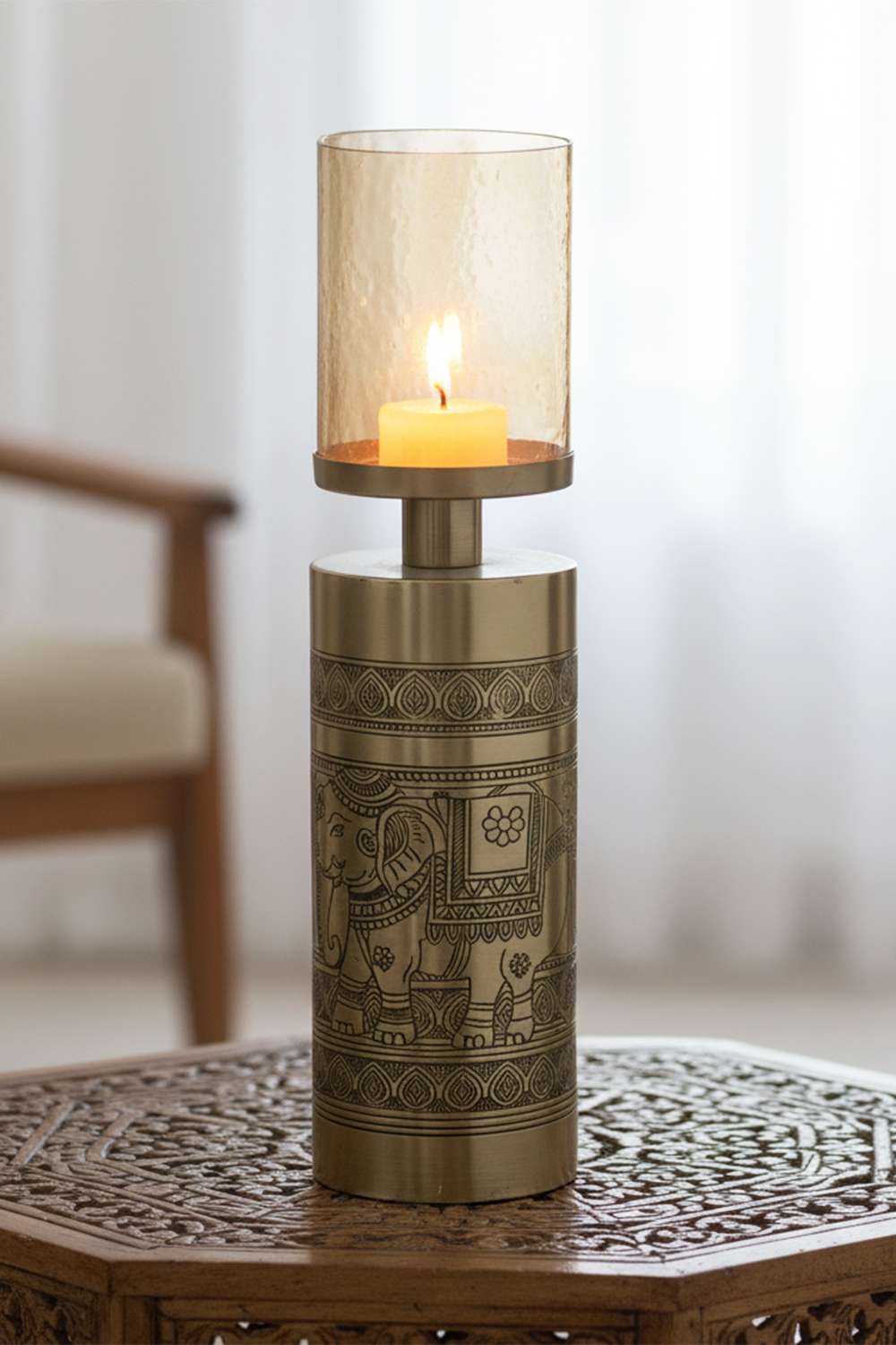 Elleora-Etched-Pillar-Candle-Stand-32-cm
