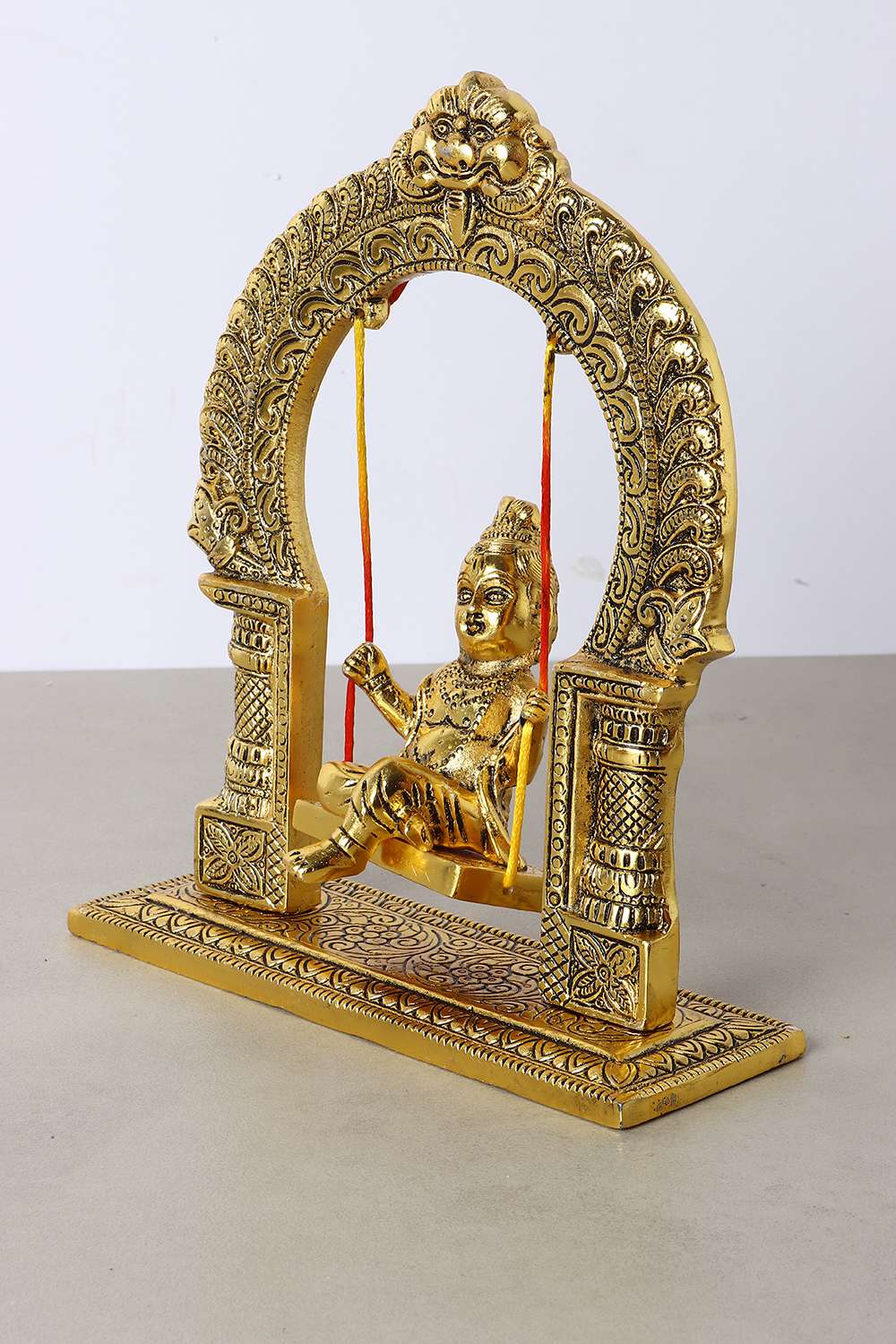 Mysa-Traditional-Ganesha-With-Book-Figurine-Brass-Showpieces-20-x-6.5-x-23-Cm