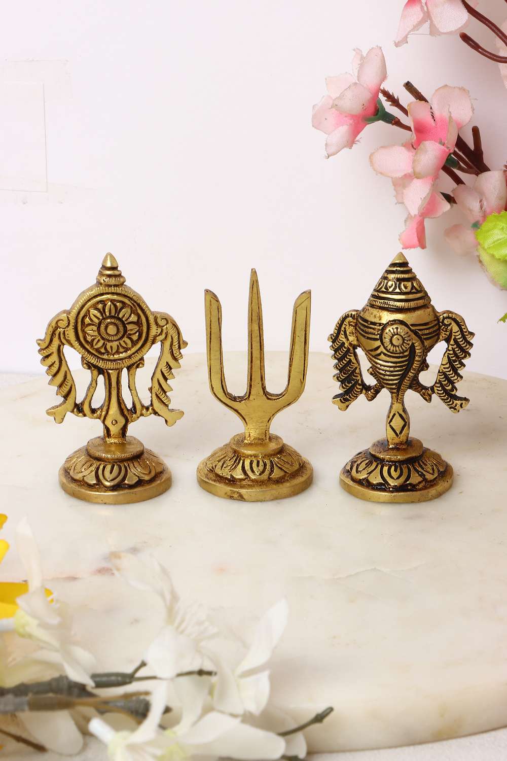 Mysa-Traditional-Tirupati-Set-Brass-Brass-Showpieces-4.5-x-3.5-x-7-Cm