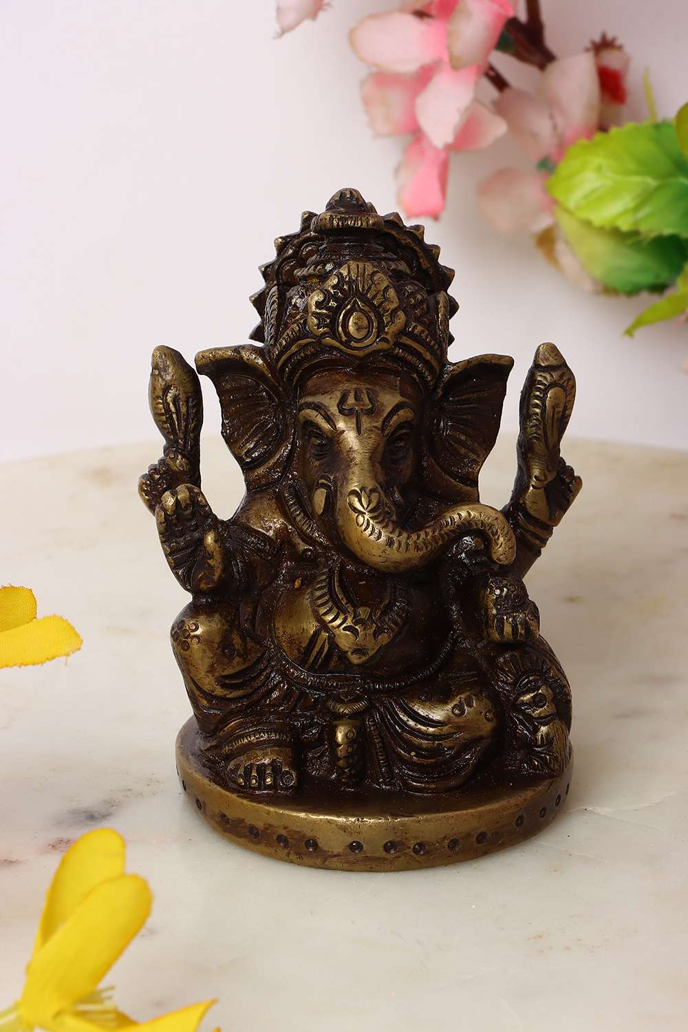 Mysa-Traditional-Ganesha-Figurine-Brass-Showpieces-9-x-4-x-8.5-Cm