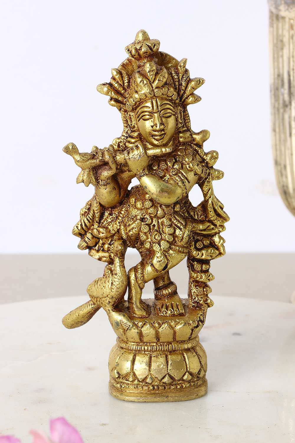 Mysa-Traditional-Krishna-Figurine-Brass-Showpieces-6-x-3-x-13.5-Cm