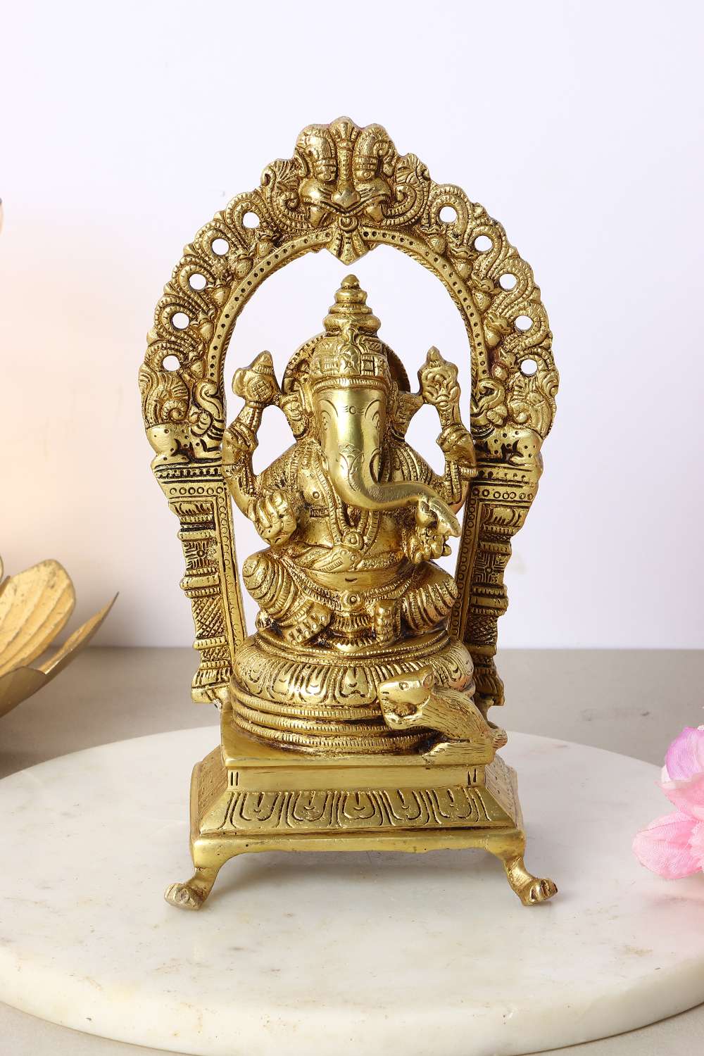 Mysa-Traditional-Ganesh-Arch-Big-Figurine-Brass-Showpieces-10-x-8-x-22-Cm