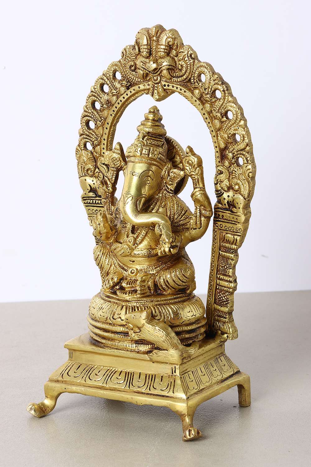 Mysa-Traditional-Ganesh-Arch-Big-Figurine-Brass-Showpieces-10-x-8-x-22-Cm