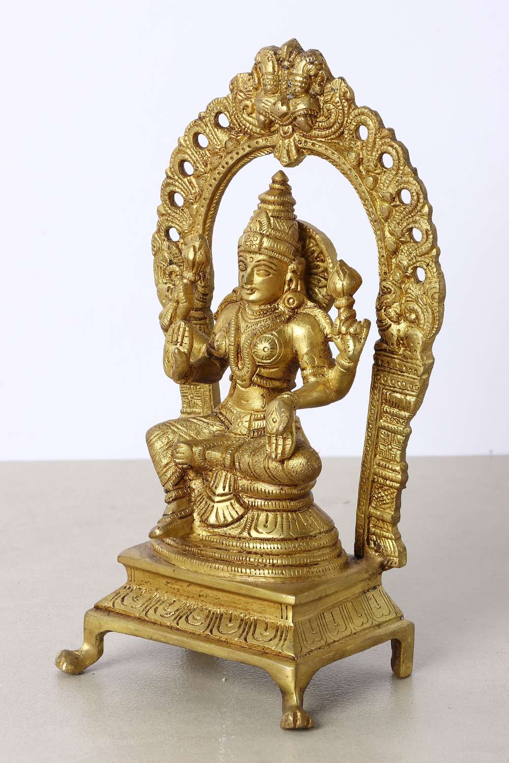 Mysa-Traditional-Laxmi-Arch-Big-Figurine-Brass-Showpieces-10-x-8-x-22-Cm