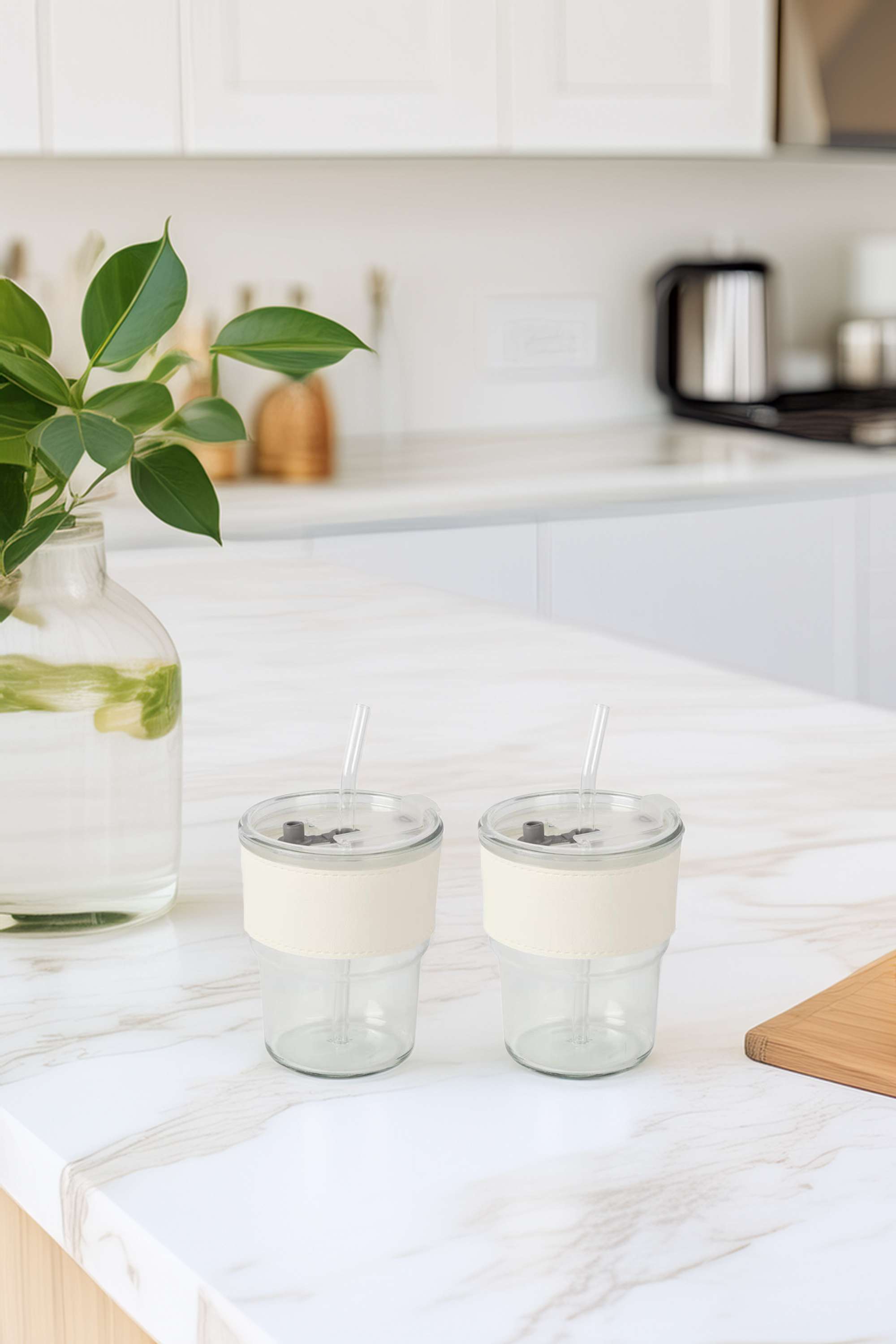 Sippy-Mason-Jar-S/2-Wth-Slv-Clear-380Ml