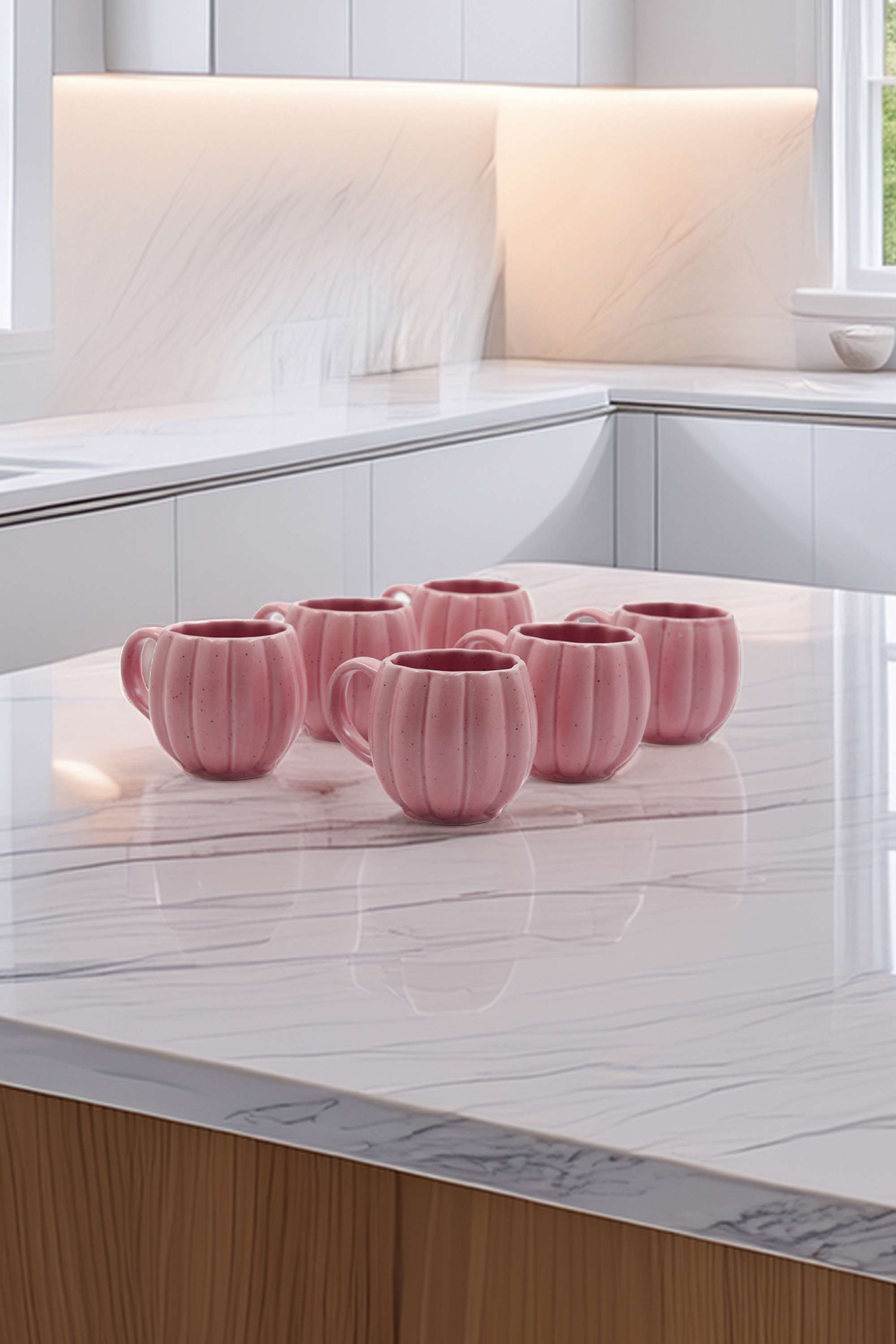 Bella-Melon-Tea-Mug-Set-of-6-Pink-220Ml