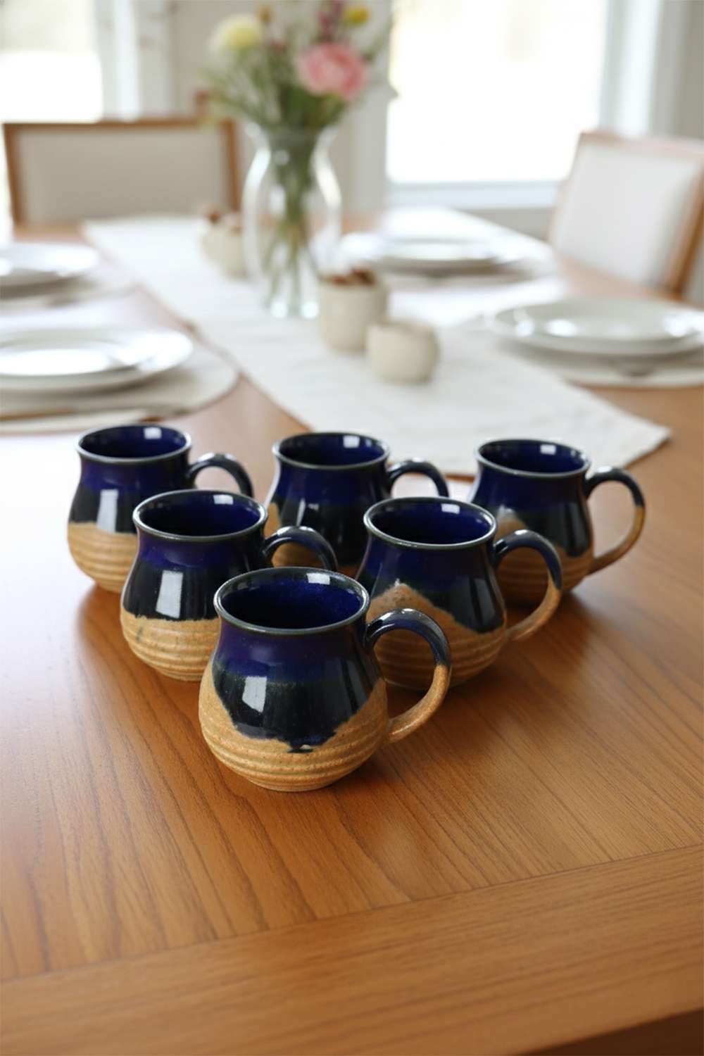 Bella-Glaze-Tea-Mug-Set-of-6-Blue-220Ml