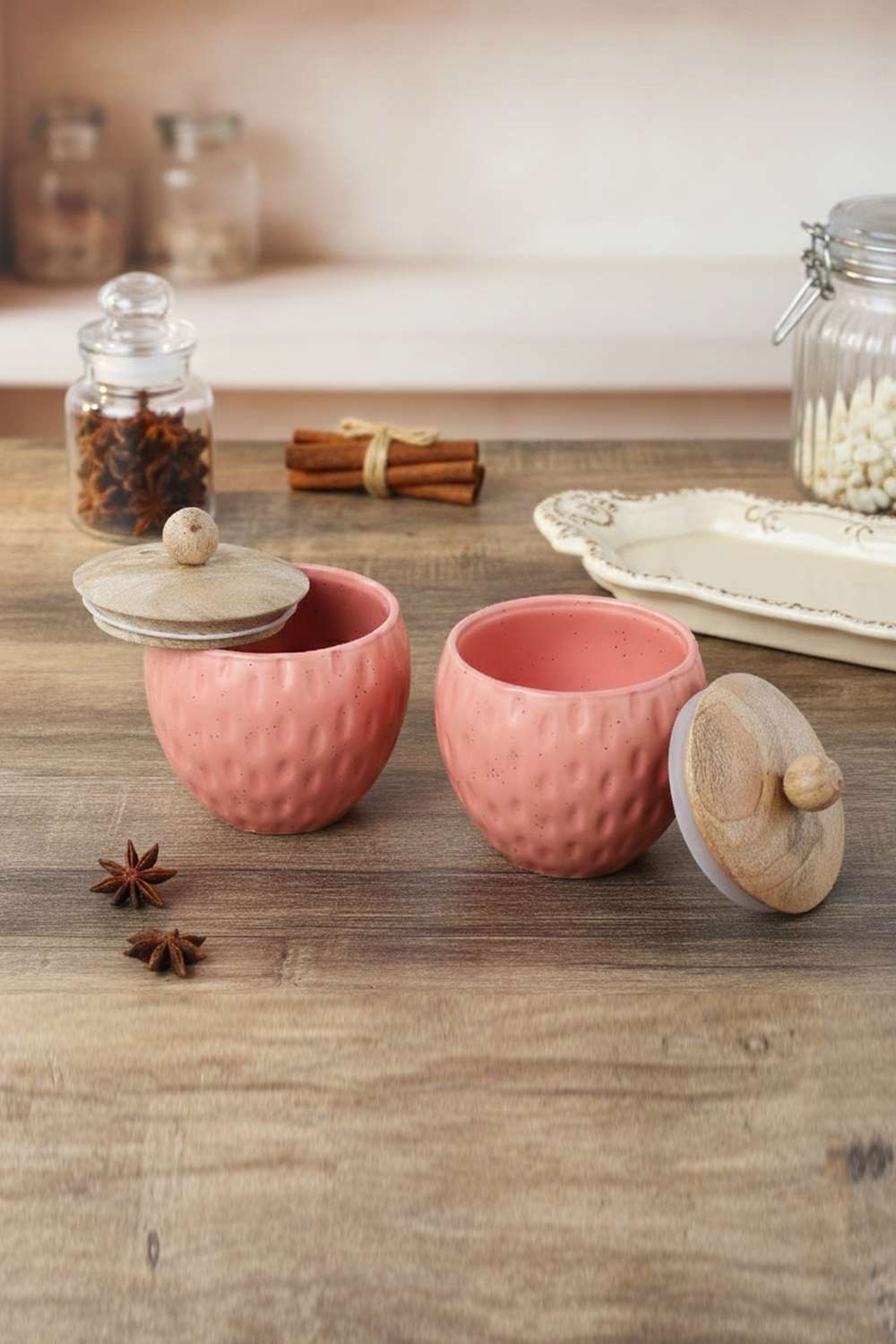 Bella-Dimple-Jar-Set-of-2-Pink-500Ml