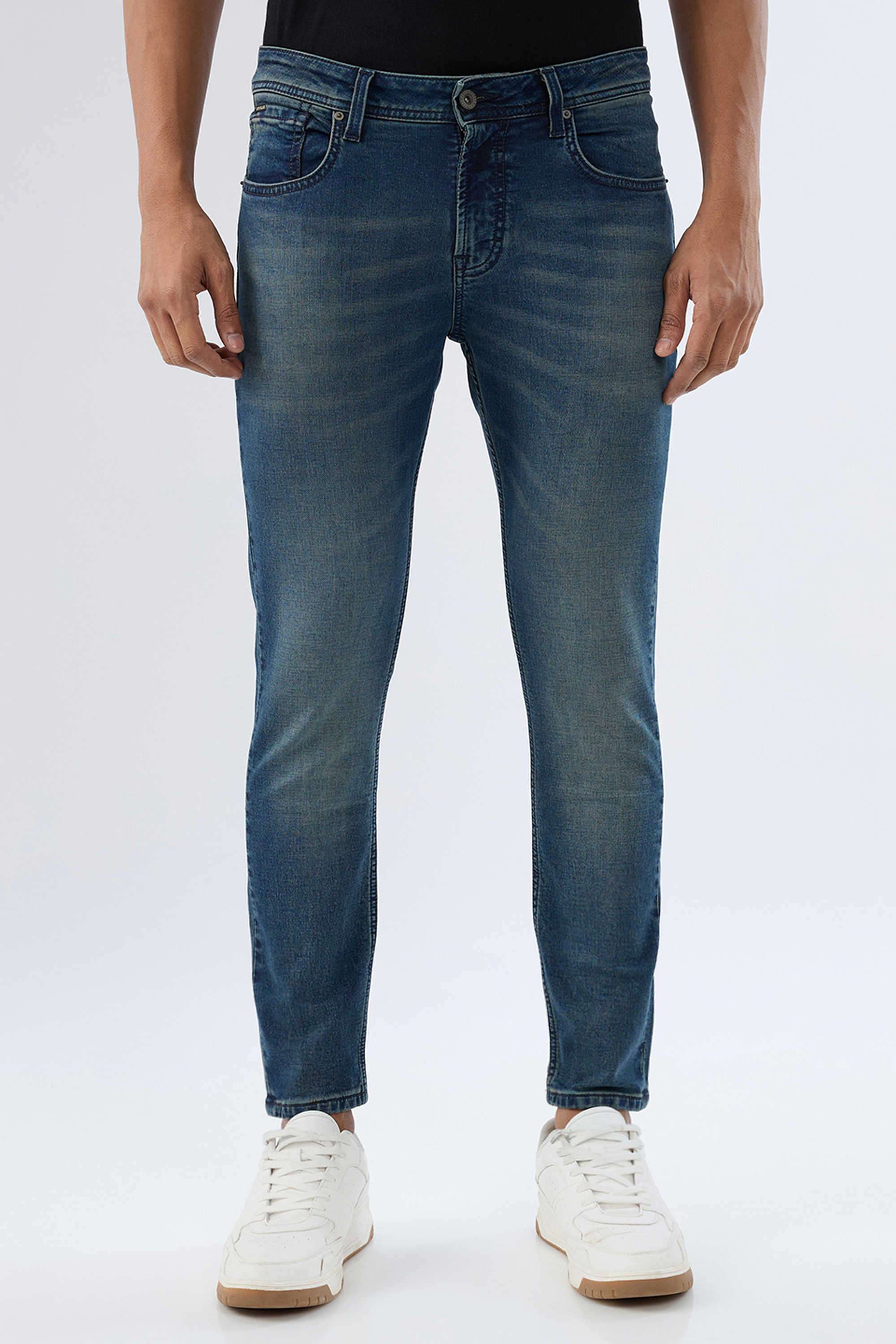 Light-Wash-Cotton-Slim-Fit-Men-Jeans