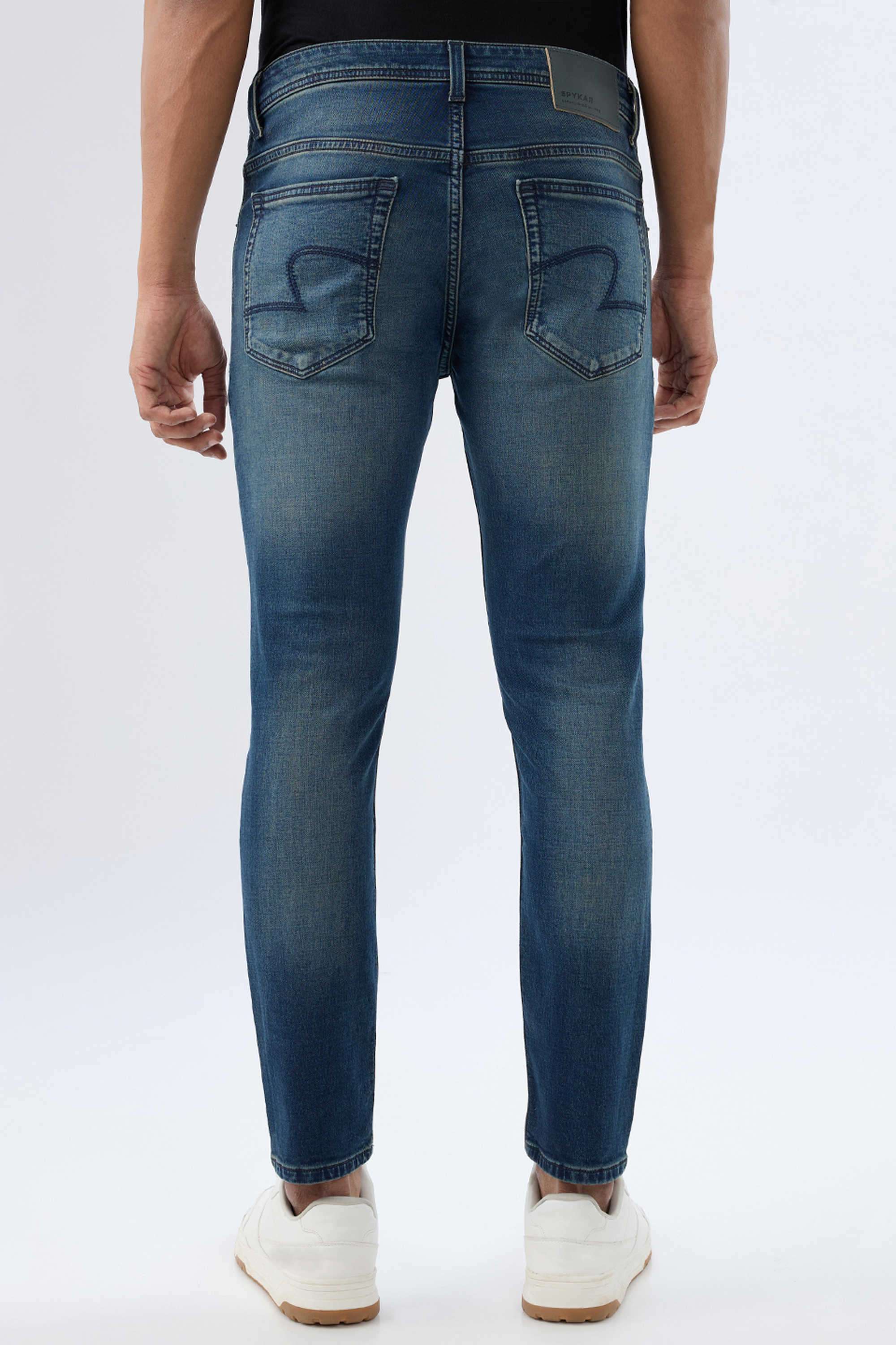 Light-Wash-Cotton-Slim-Fit-Men-Jeans