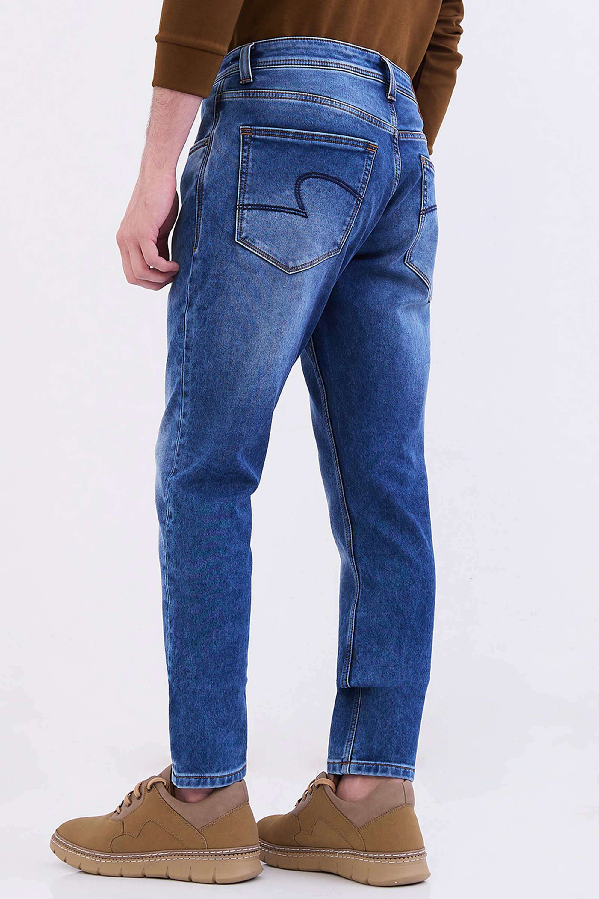 Light-Wash-Cotton-Slim-Fit-Men-Jeans