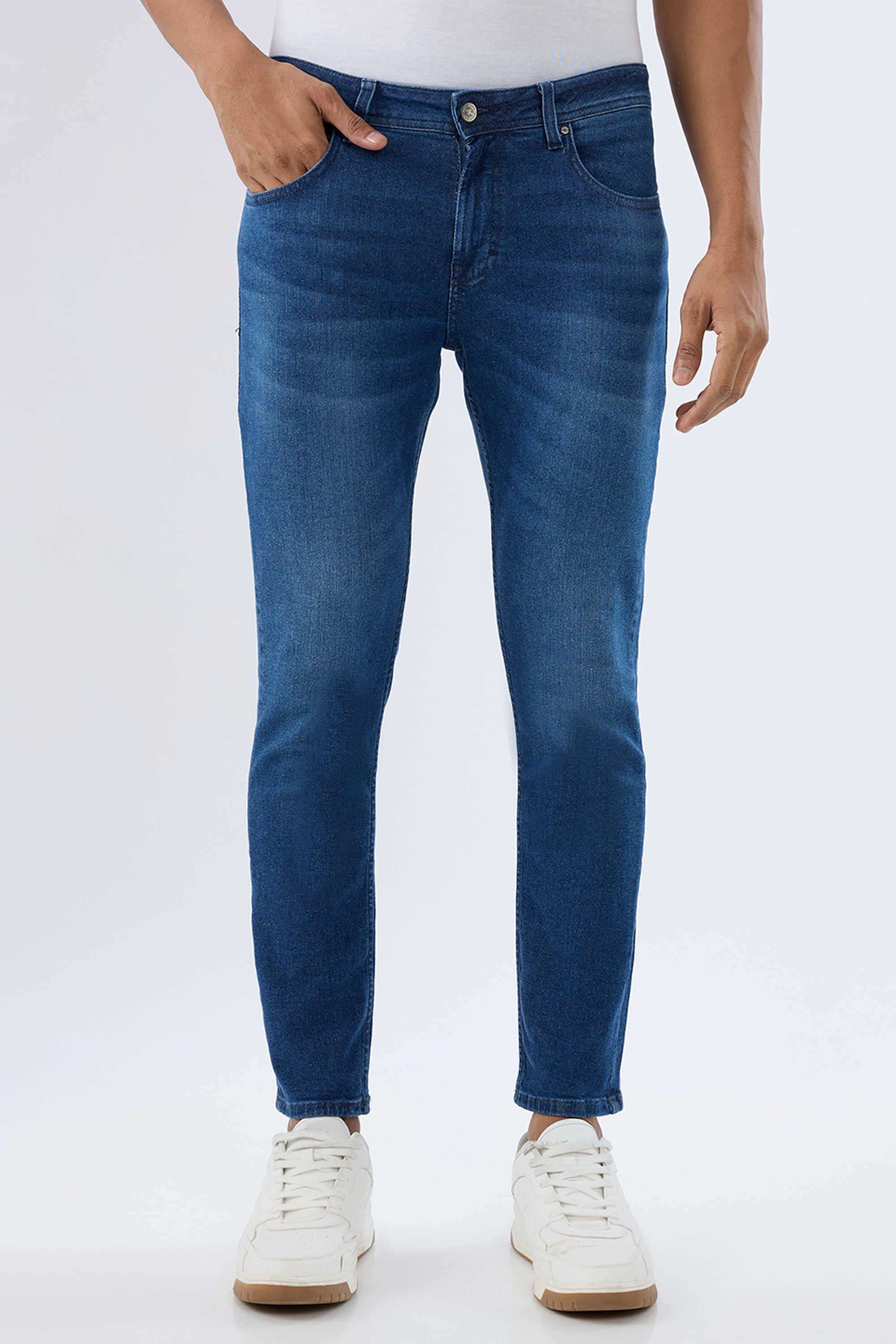 Light-Wash-Cotton-Slim-Fit-Men-Jeans