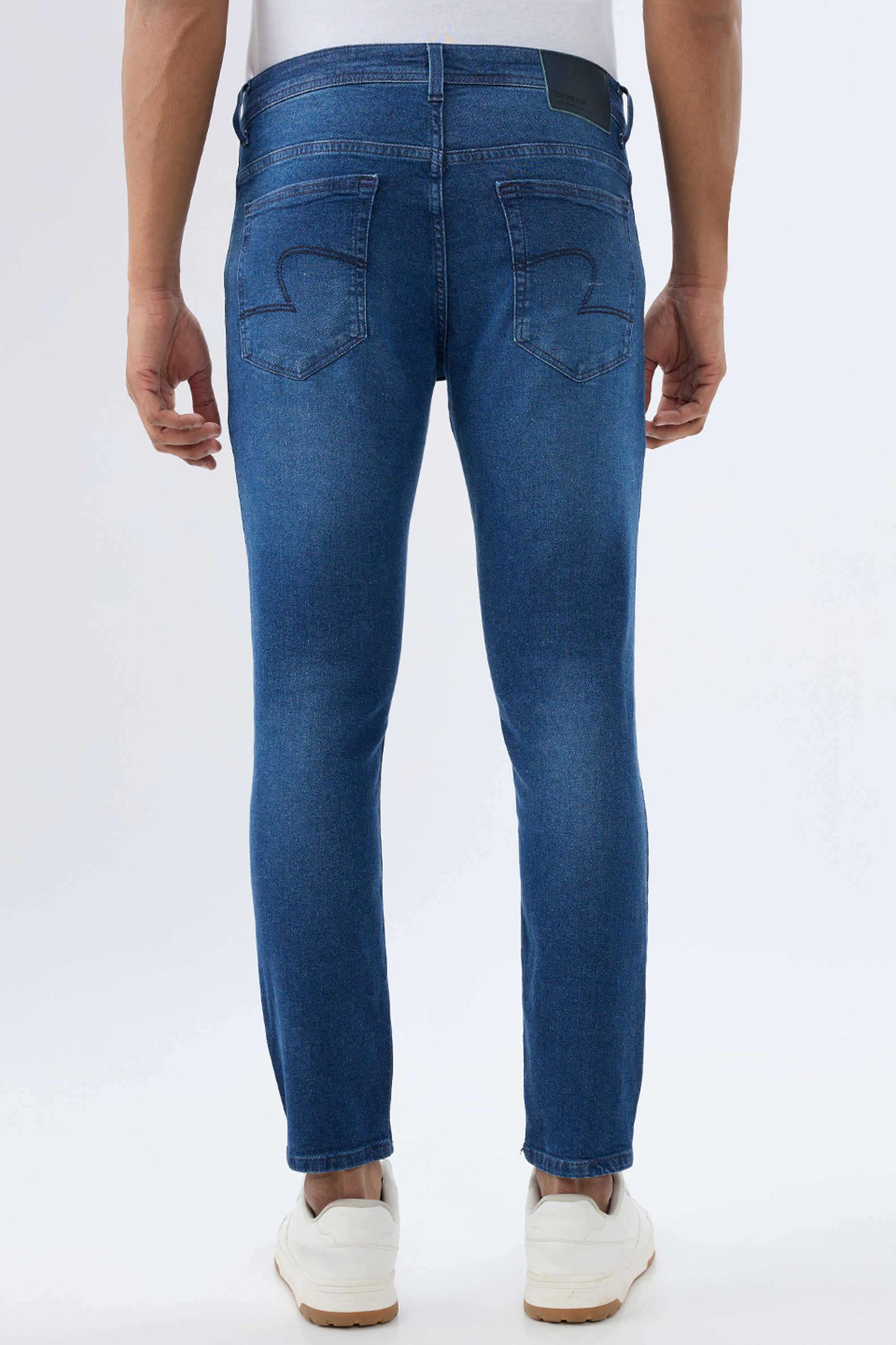 Light-Wash-Cotton-Slim-Fit-Men-Jeans