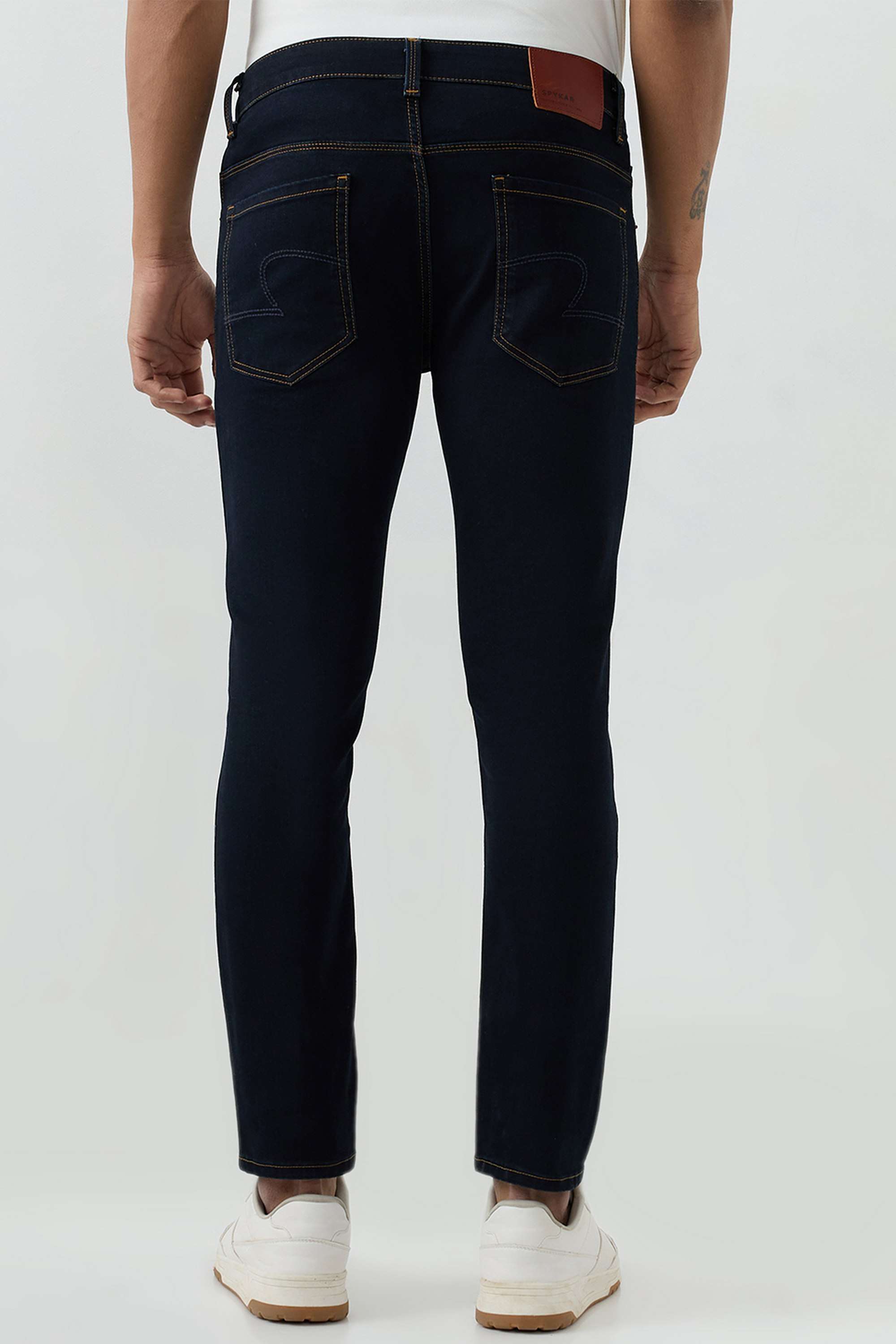 Solid-Cotton-Stretch-Slim-Fit-Men-s-Jeans