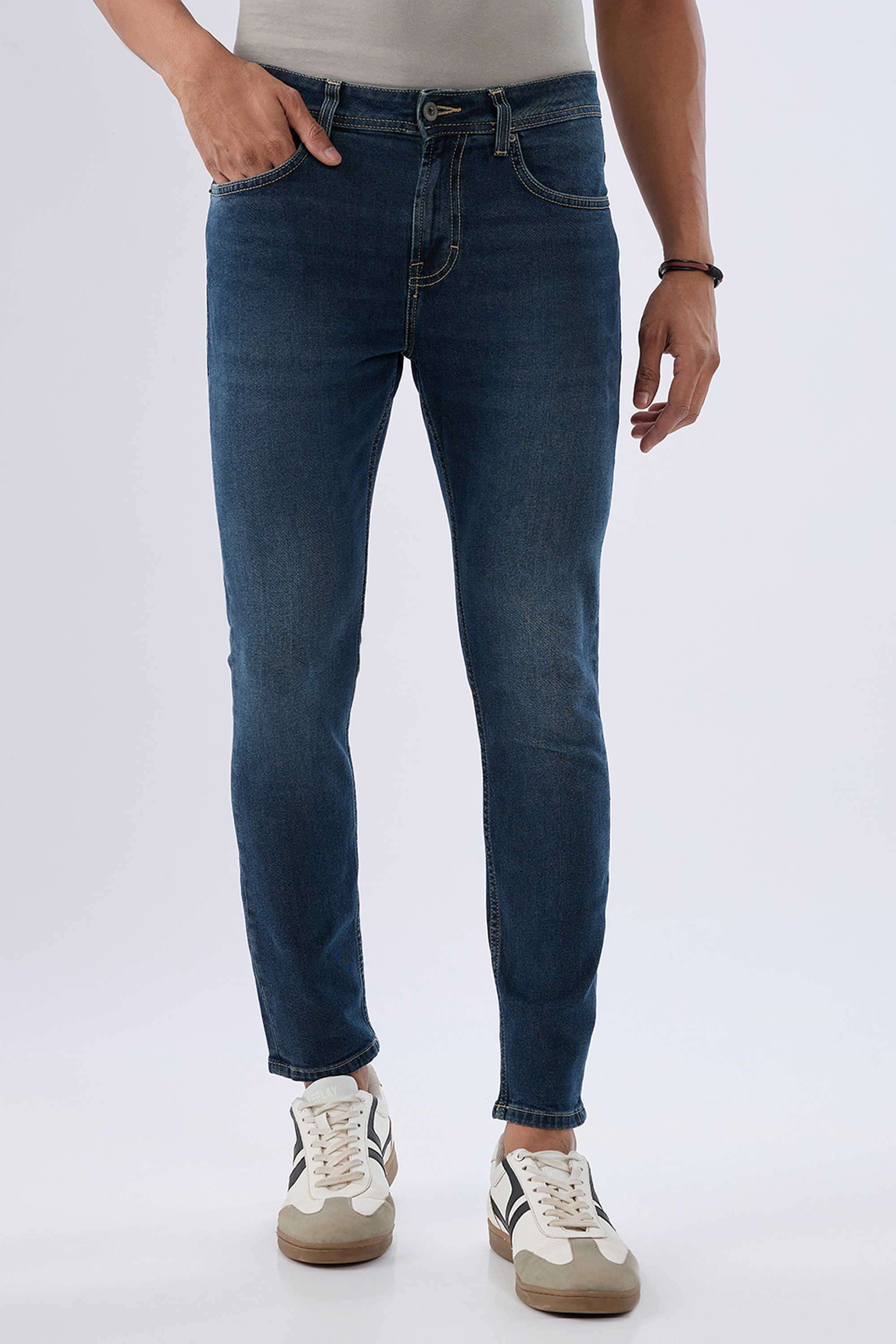 Light-Wash-Cotton-Slim-Fit-Men-Jeans