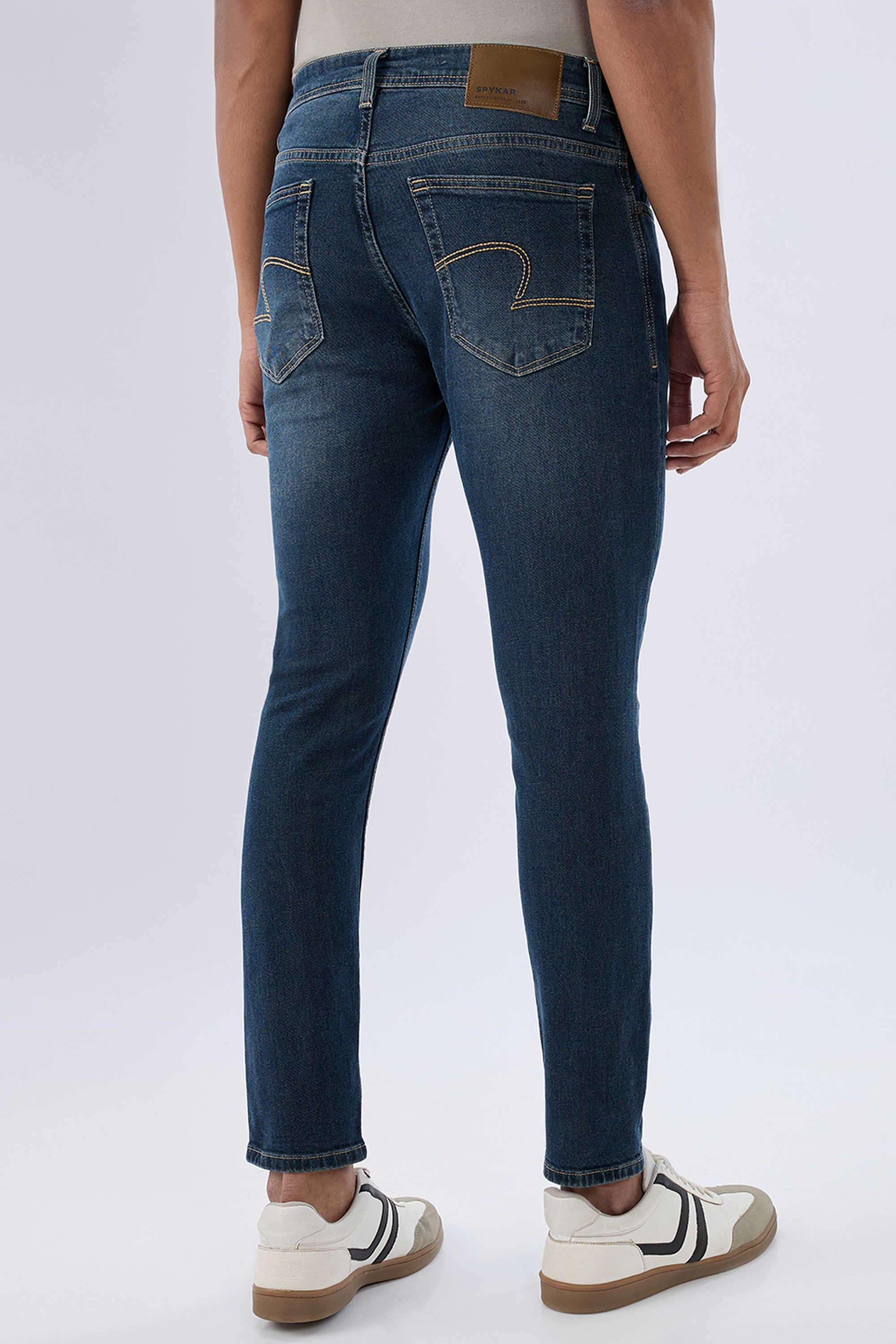 Light-Wash-Cotton-Slim-Fit-Men-Jeans