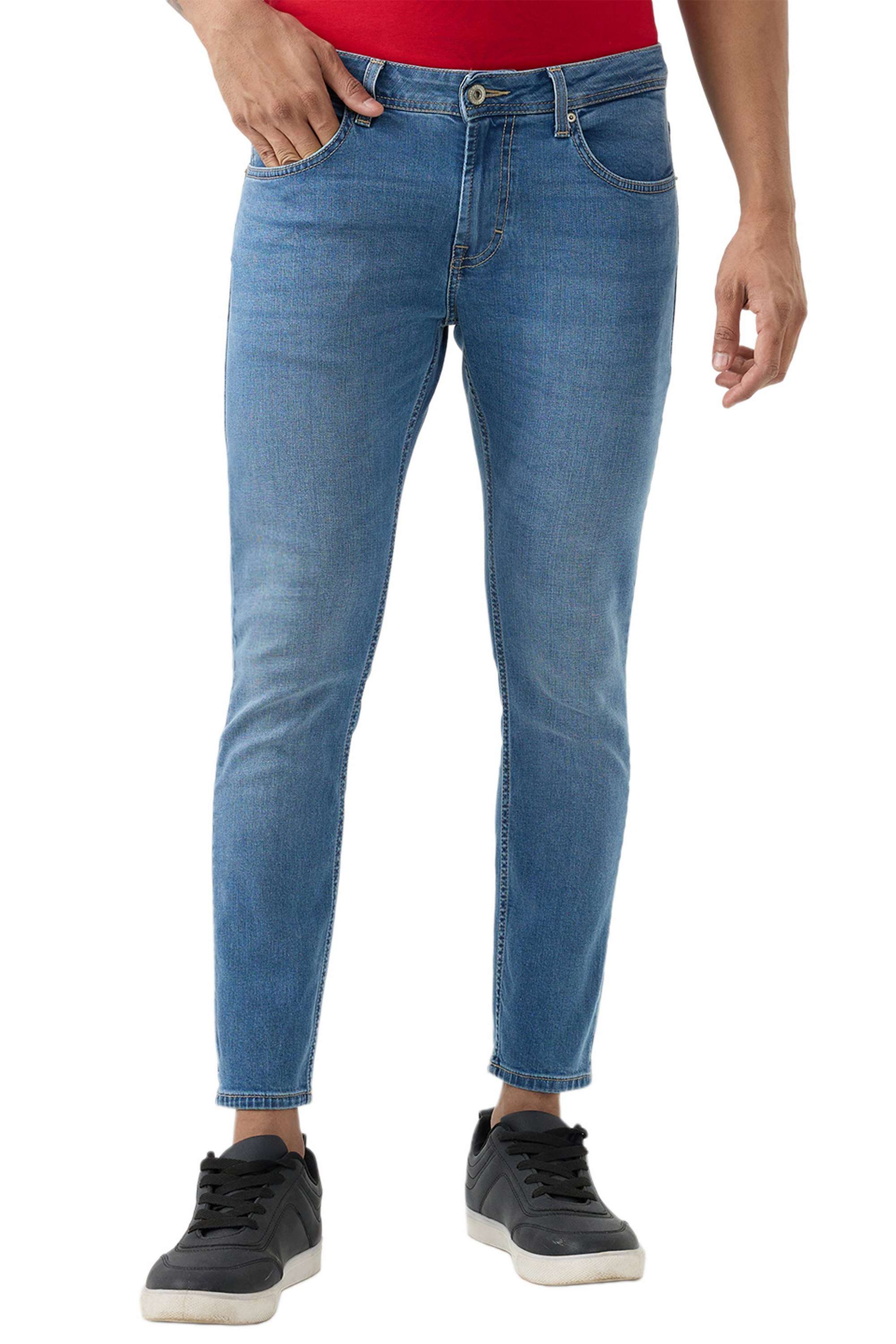 Solid-Cotton-Stretch-Slim-Fit-Men-s-Jeans