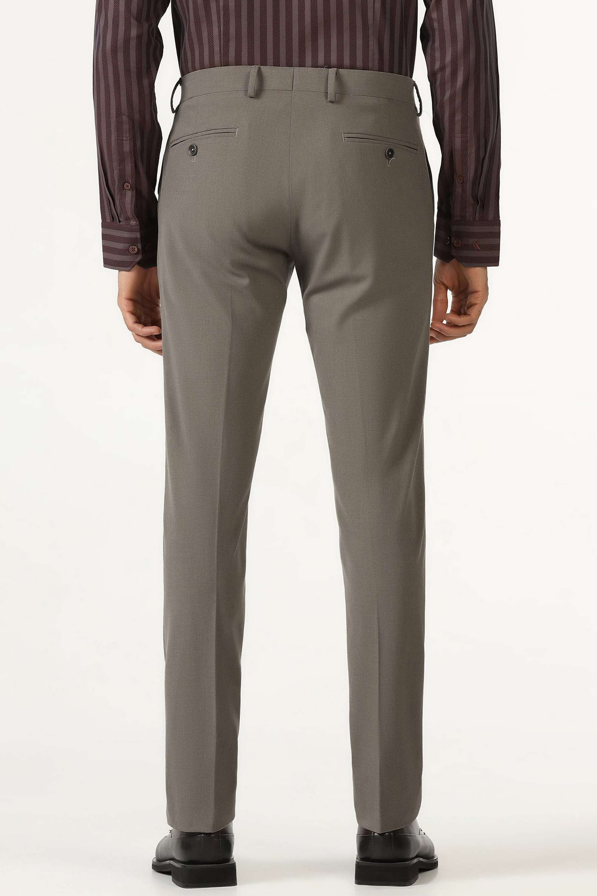 Solid-Blended-Fabric-Super-Slim-Fit-Men-s-Formal-Trousers