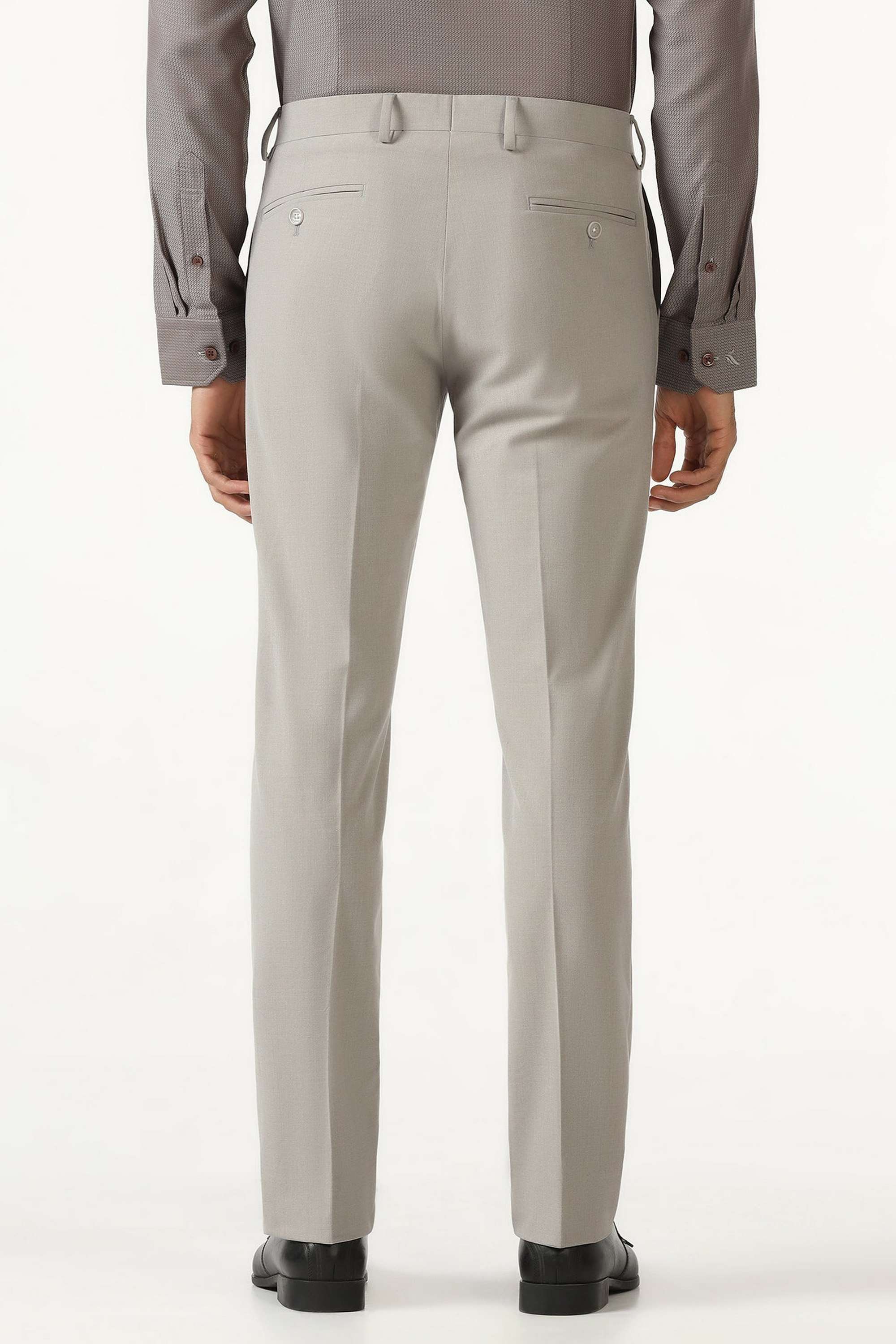 Solid-Blended-Fabric-Super-Slim-Fit-Men-s-Formal-Trousers
