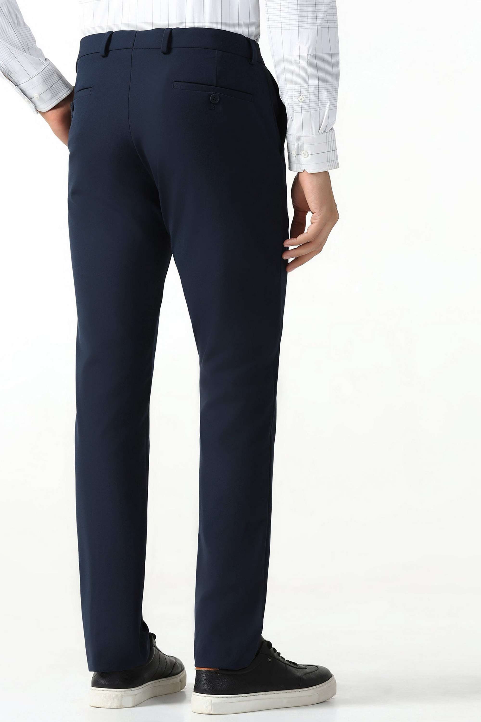 Solid-Nylon-Blend-Super-Slim-Fit-Men-s-Formal-Wear-Trousers