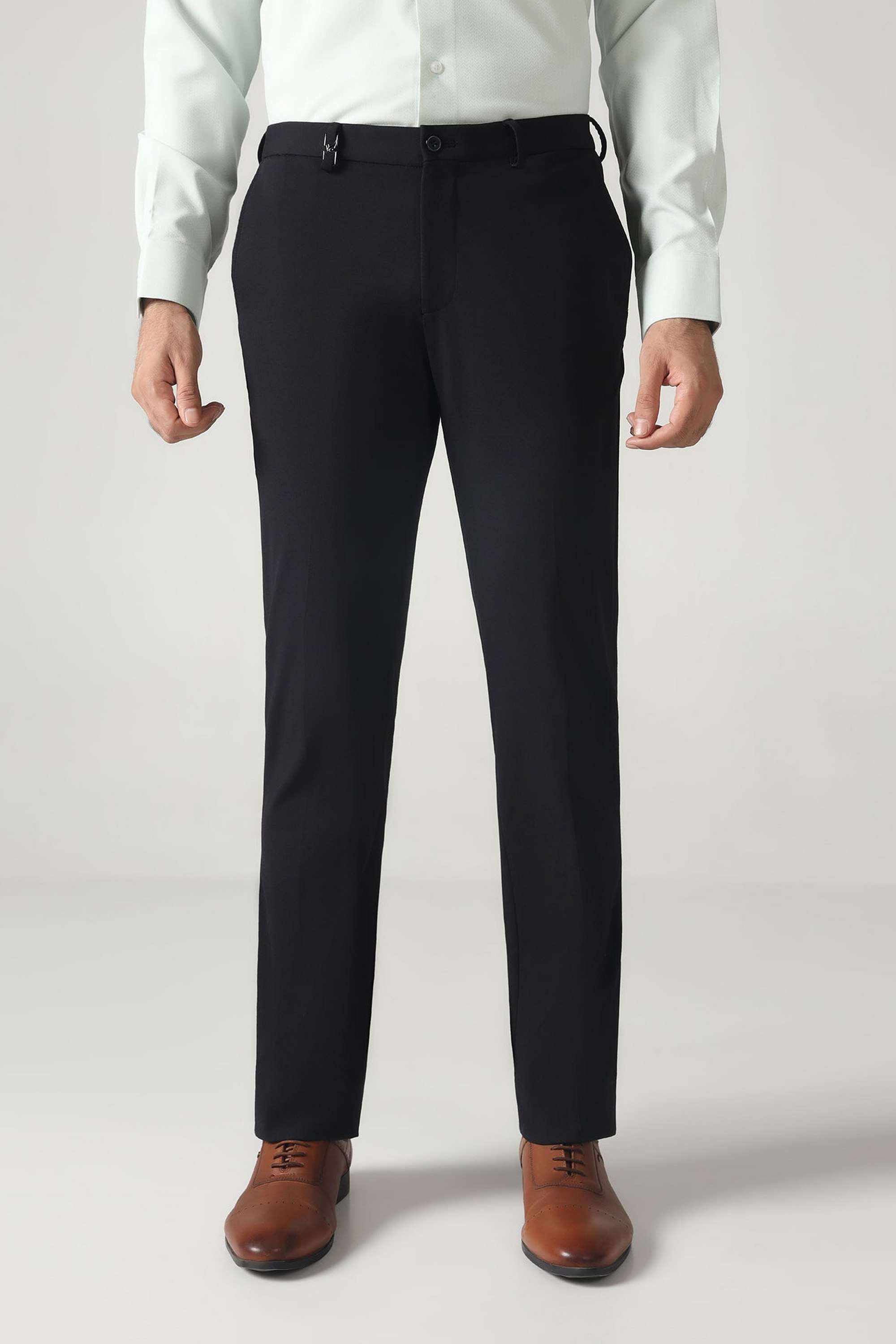 Solid-Blended-Super-Slim-Fit-Men-s-Trousers