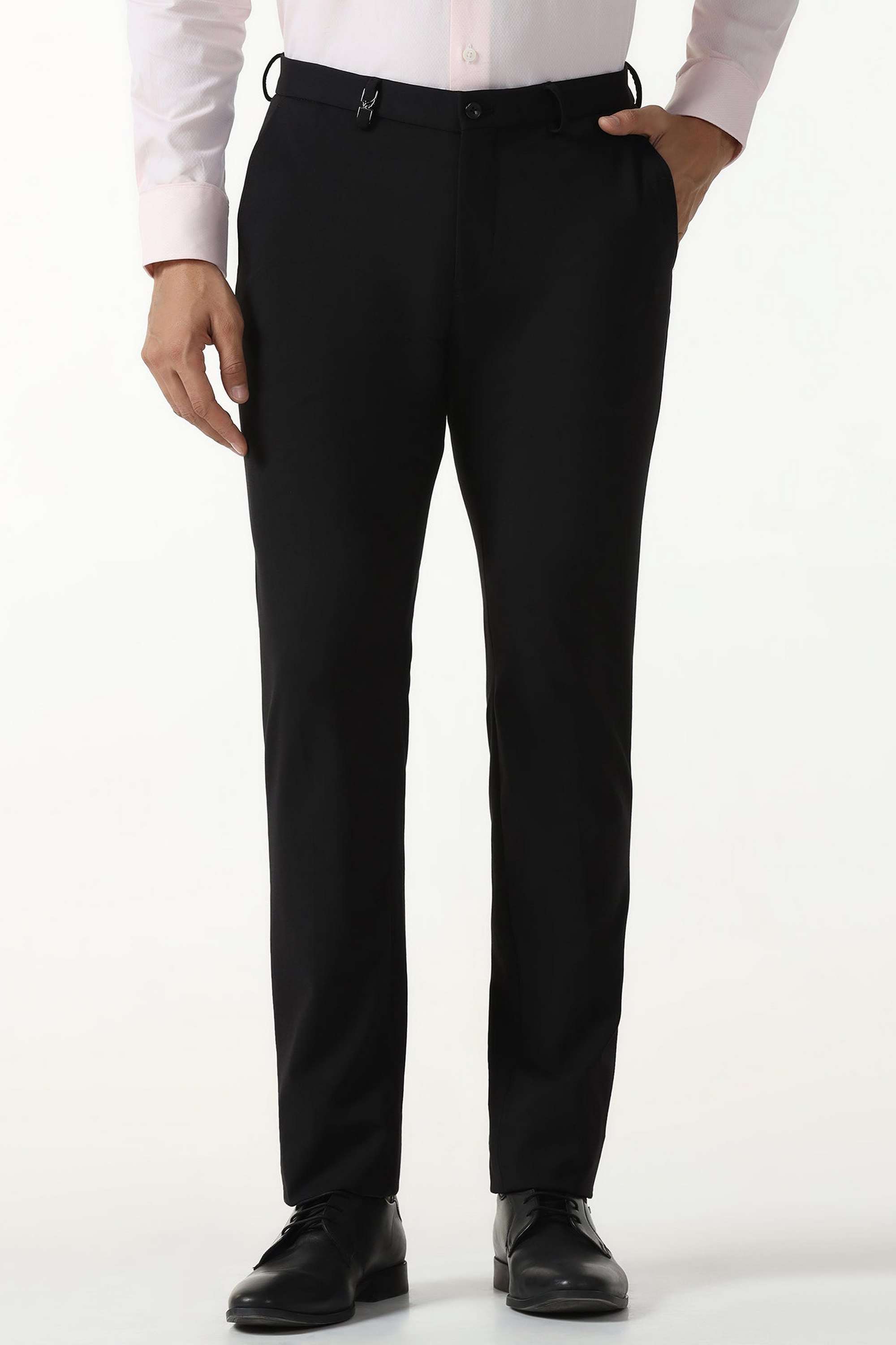 Solid-Blended-Fabric-Super-Slim-Fit-Men-s-Trousers