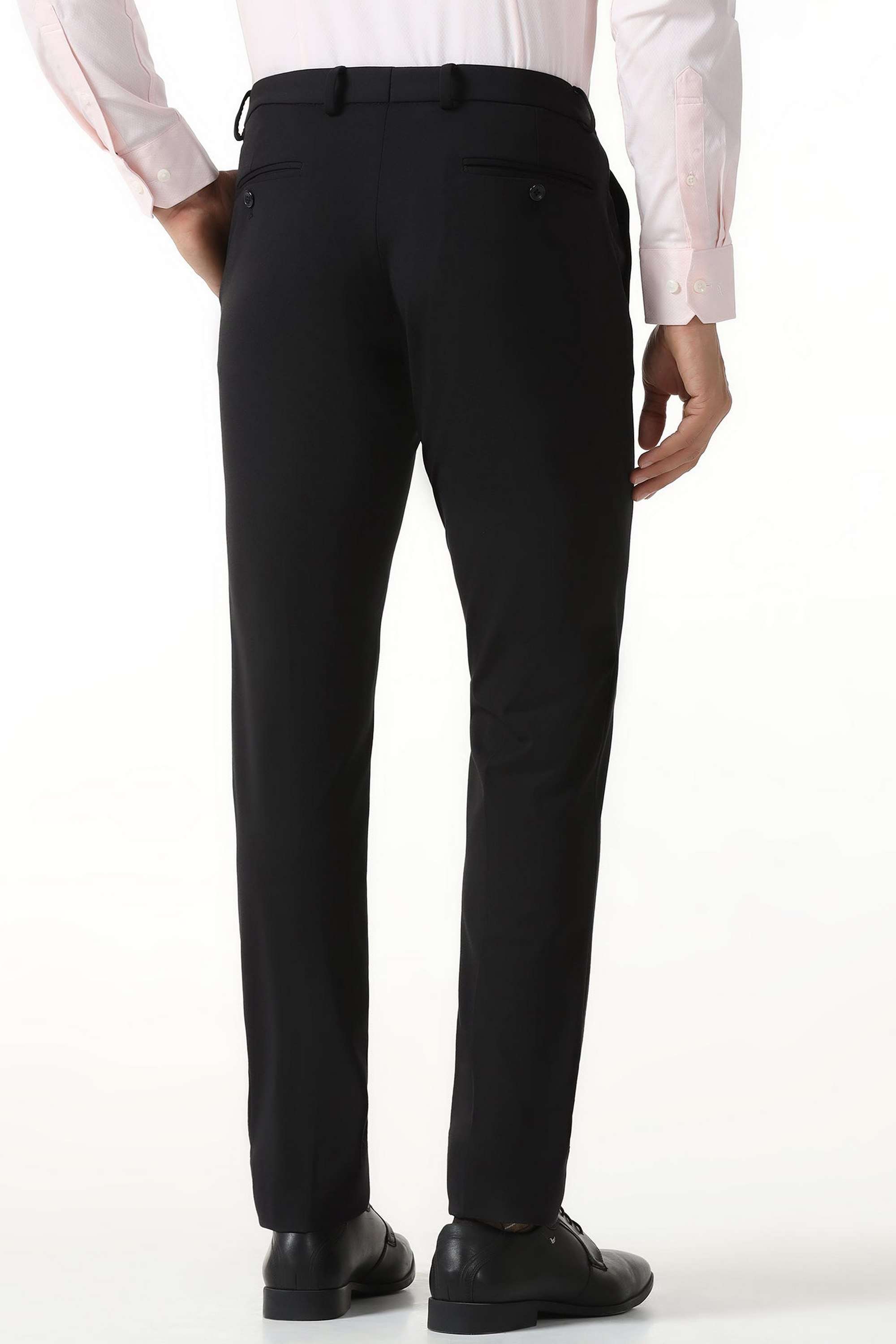 Solid-Blended-Fabric-Super-Slim-Fit-Men-s-Trousers