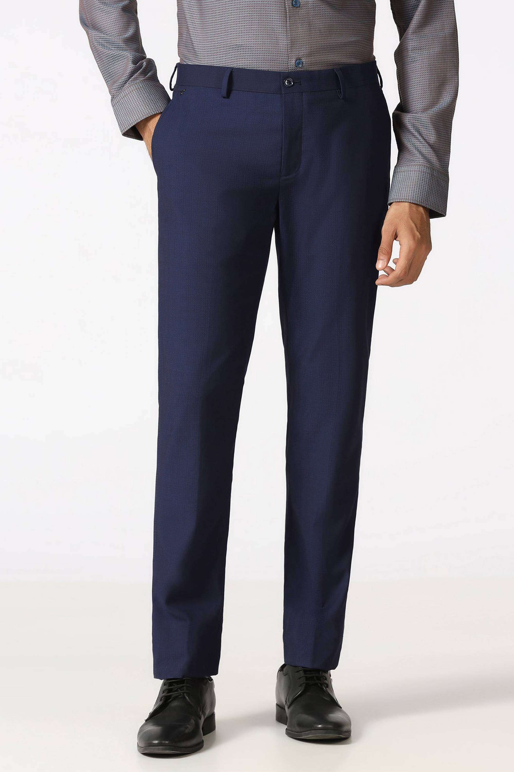 Checks-Polyester-Blend-Super-Slim-Fit-Men-s-Trousers