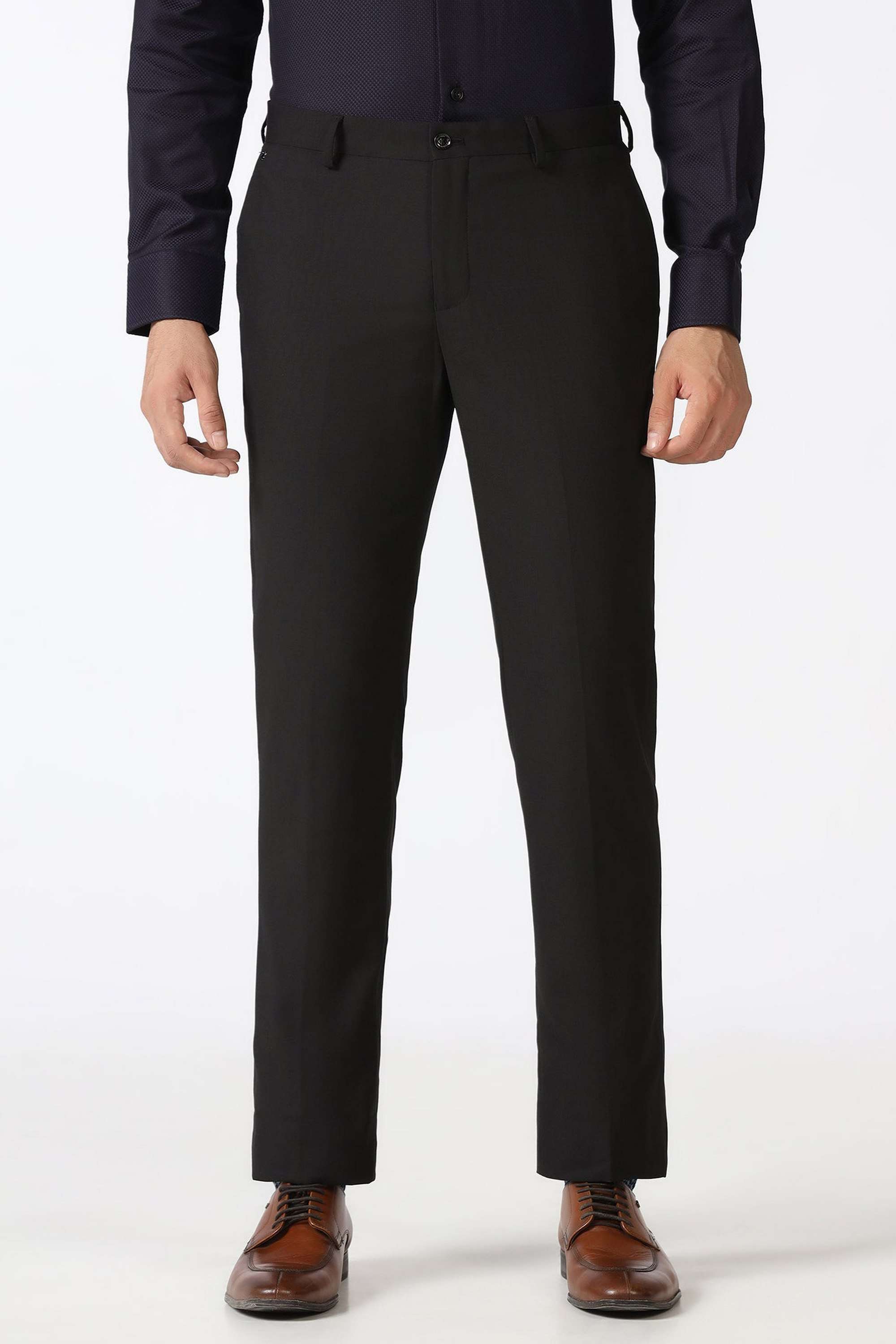 Checks-Blended-Fabric-Super-Slim-Fit-Men-s-Casual-Trousers