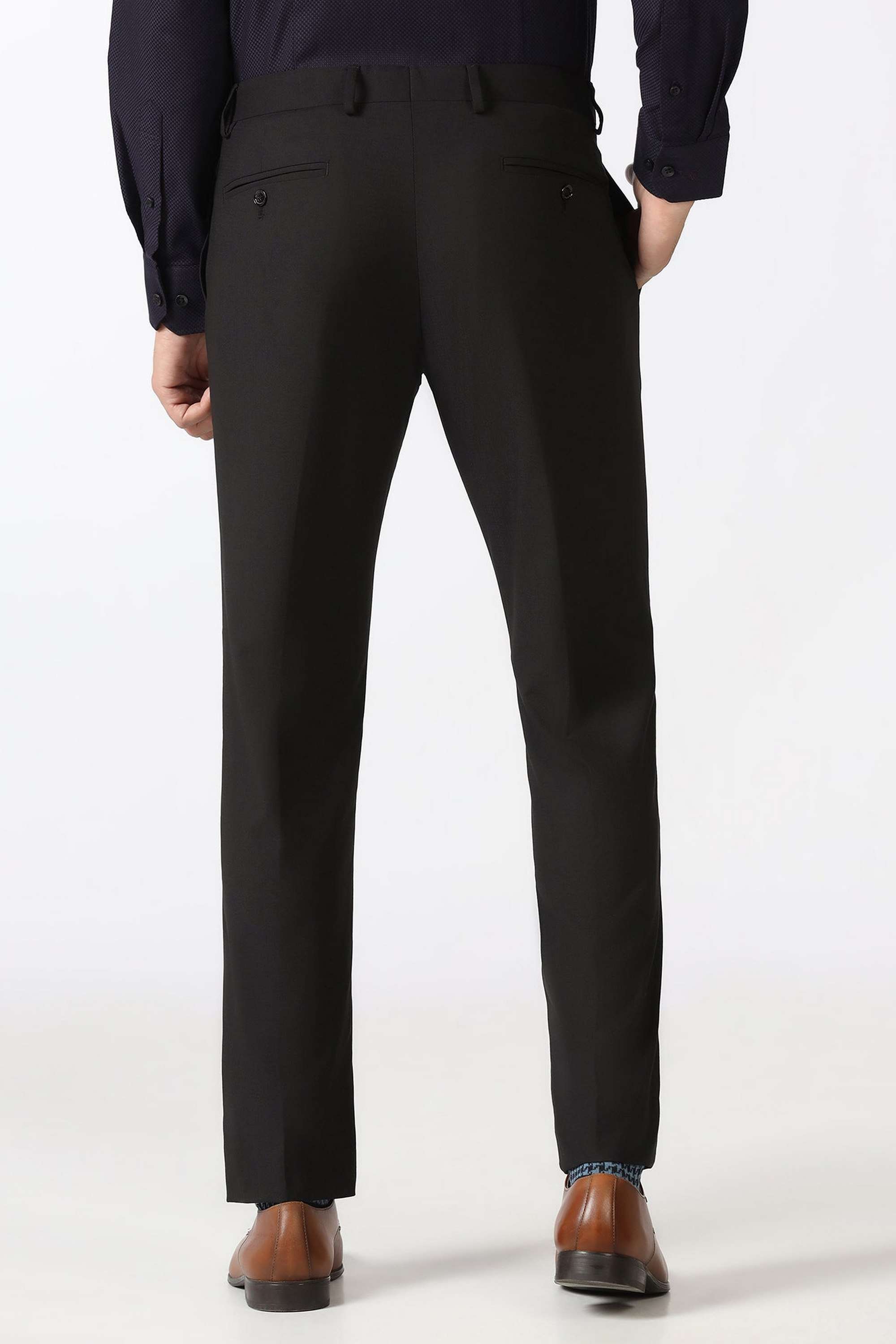 Checks-Blended-Fabric-Super-Slim-Fit-Men-s-Casual-Trousers