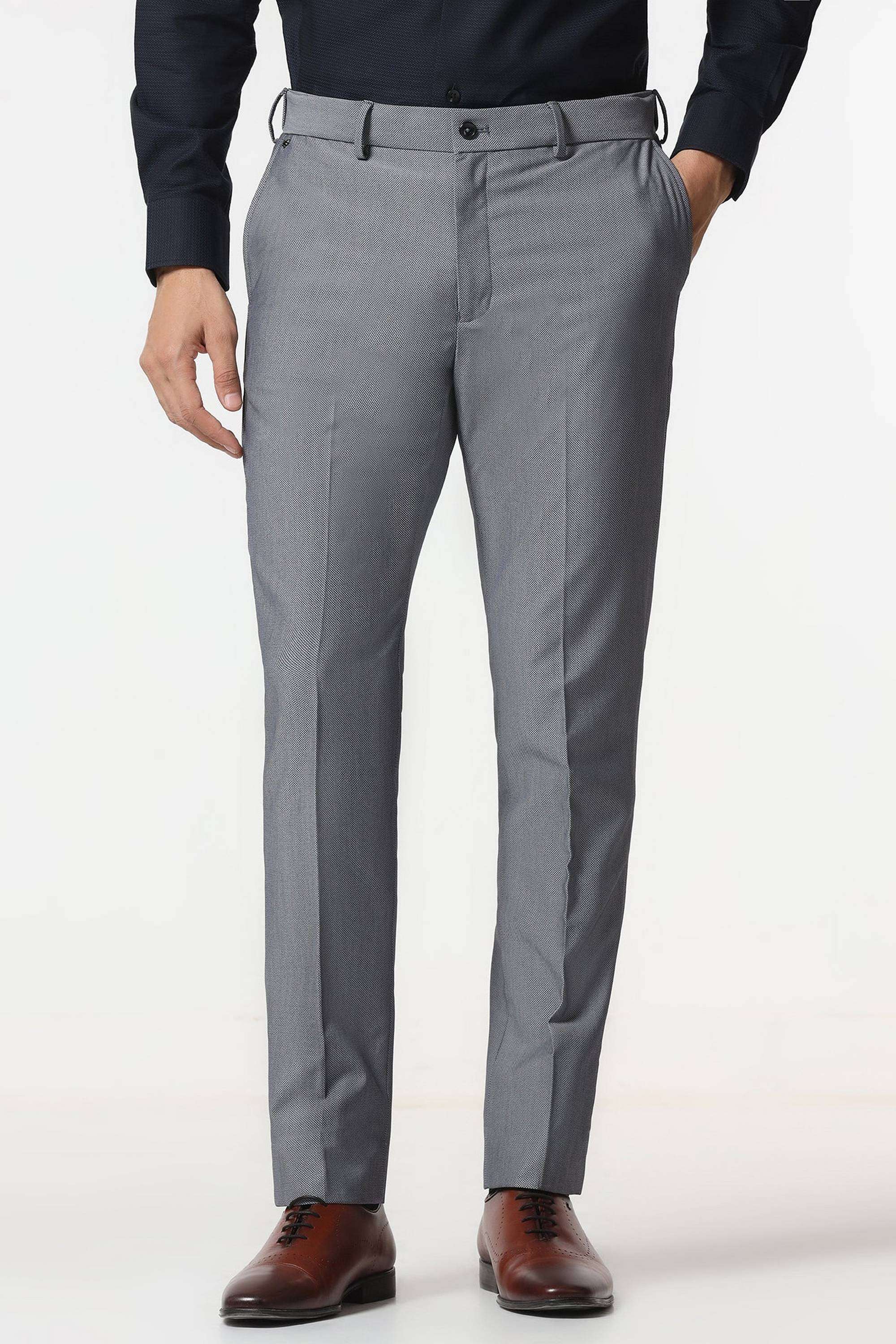 Solid-Polyester-Blend-Super-Slim-Fit-Men-s-Trousers